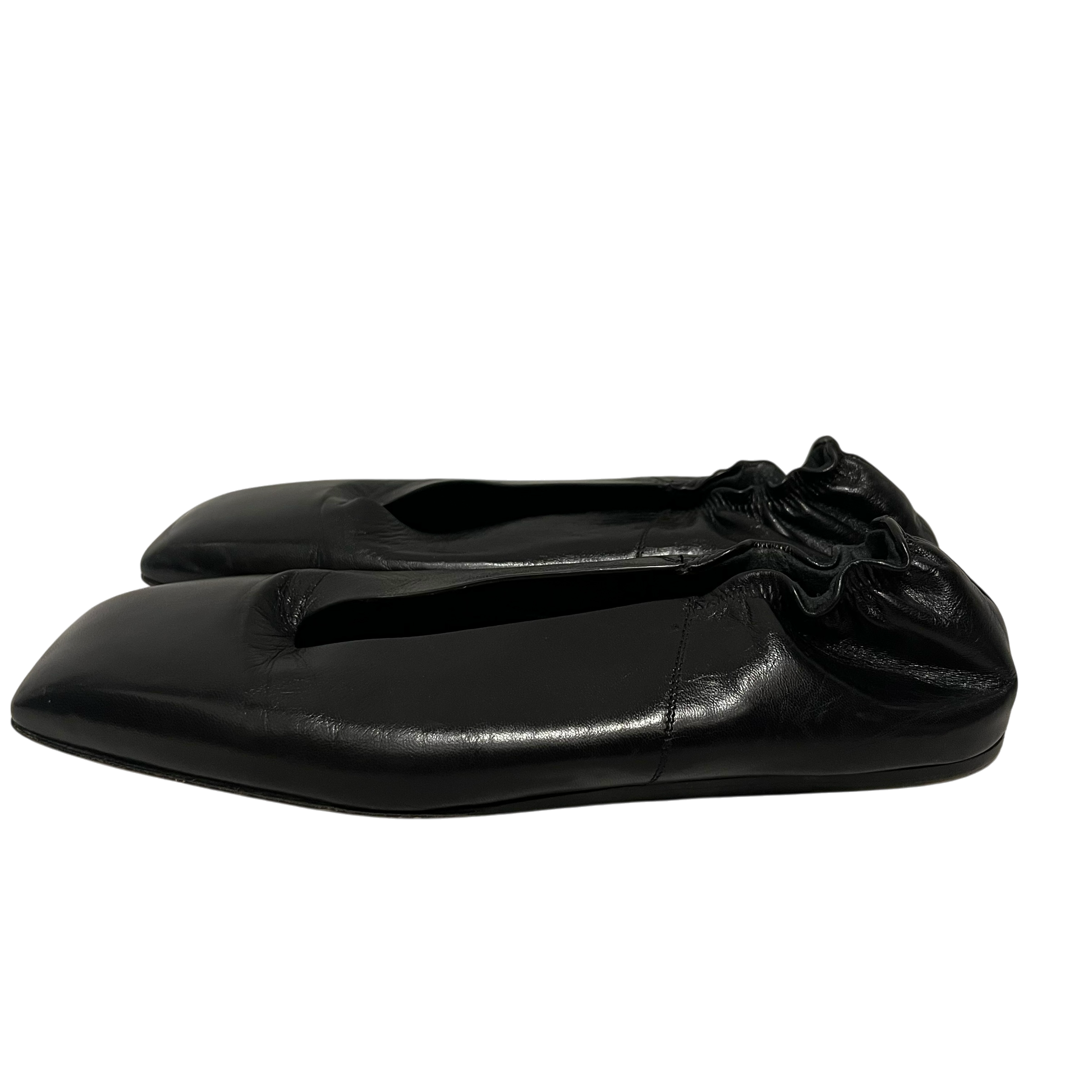 Rick Owens/Flat Shoes/US 8/Leather/BLK/square toe ballet view 3