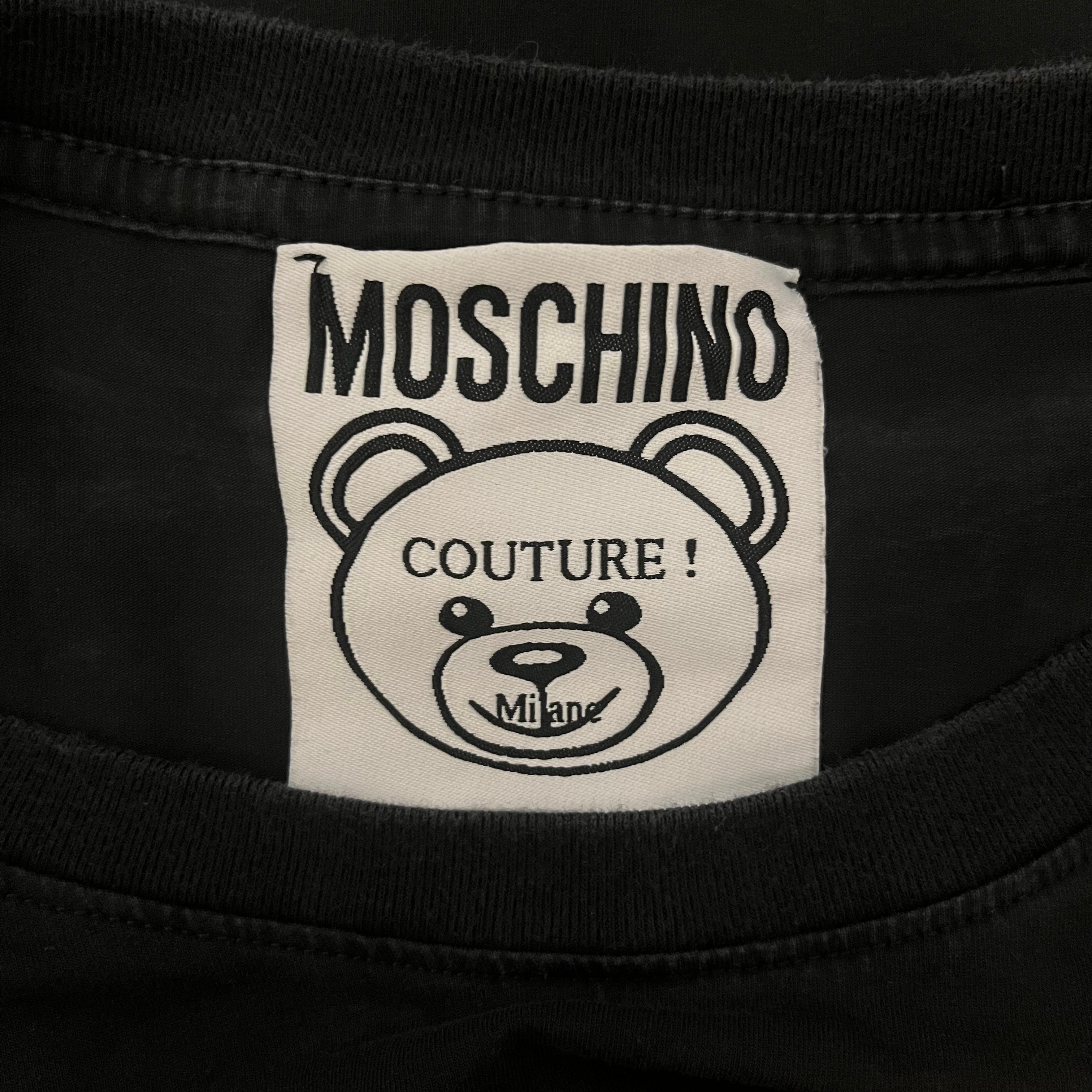 MOSCHINO/T-Shirt/L/Cotton/BLK/Bear Toy Graphic BLK view 3
