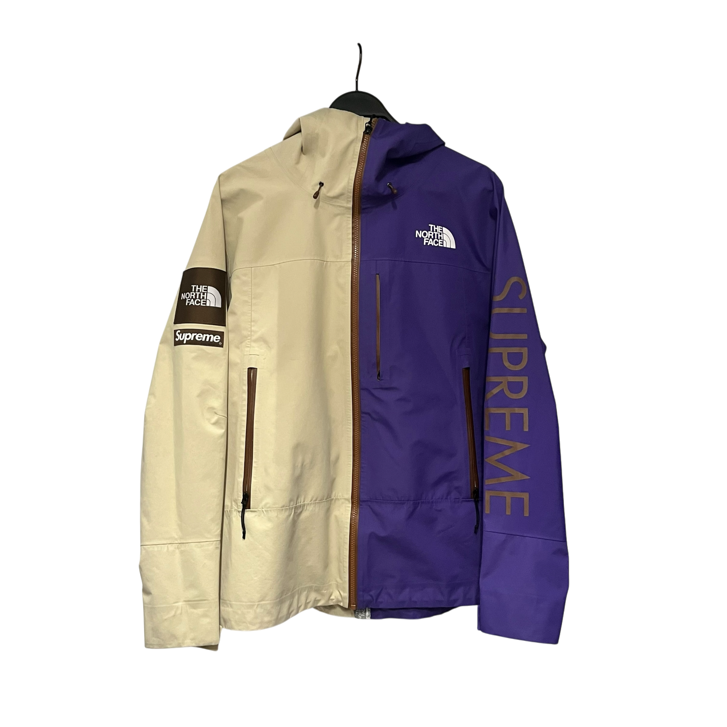 Supreme/THE NORTH FACE/Windbreaker/L/Nylon/PPL/split taped shell beige view 1