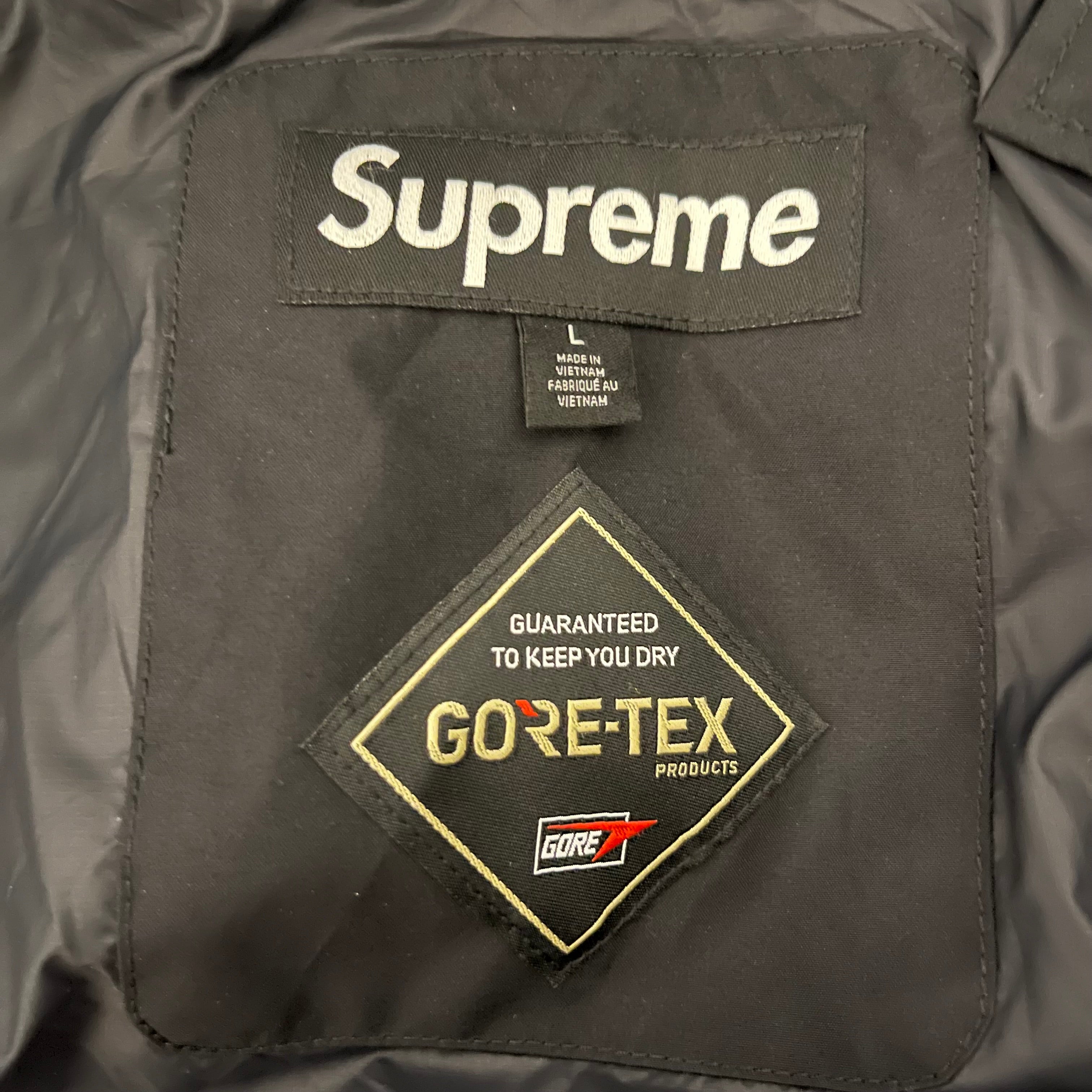 Supreme/Windbreaker/L/BLK/2018 goretex reflective view 4