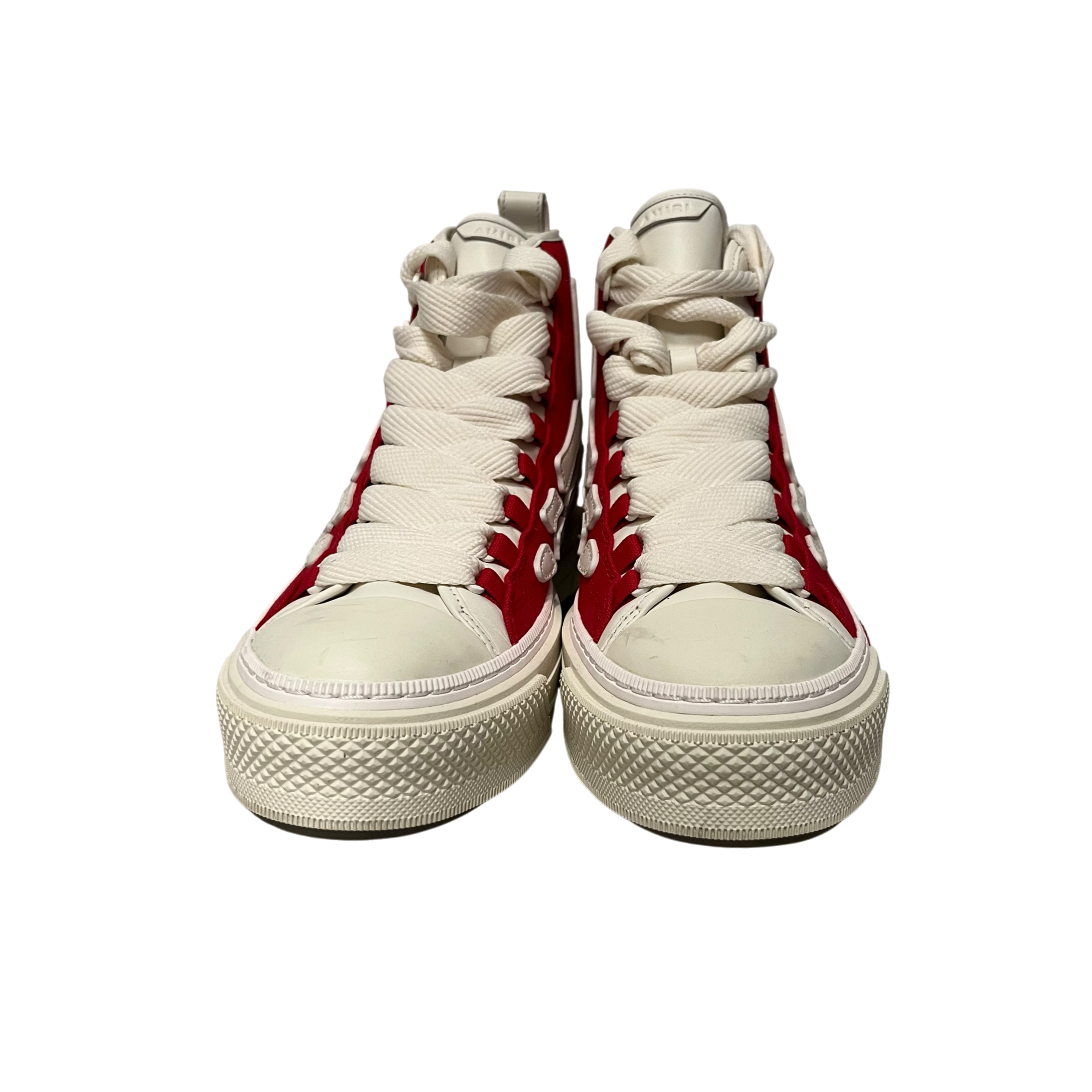 AMIRI/Hi-Sneakers/EU 43/Cotton/RED/Red Skel Court High view 1