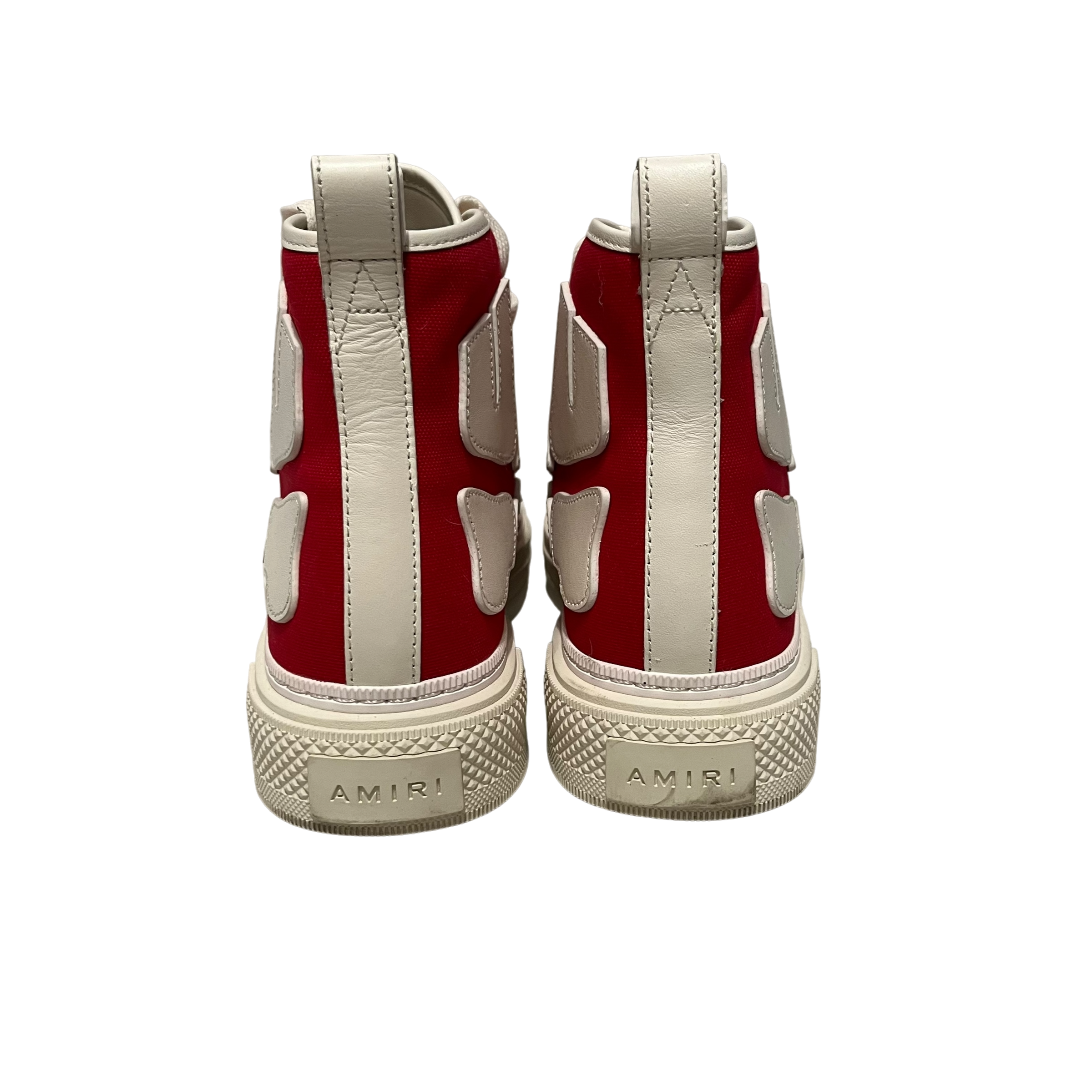AMIRI/Hi-Sneakers/EU 43/Cotton/RED/Red Skel Court High view 3