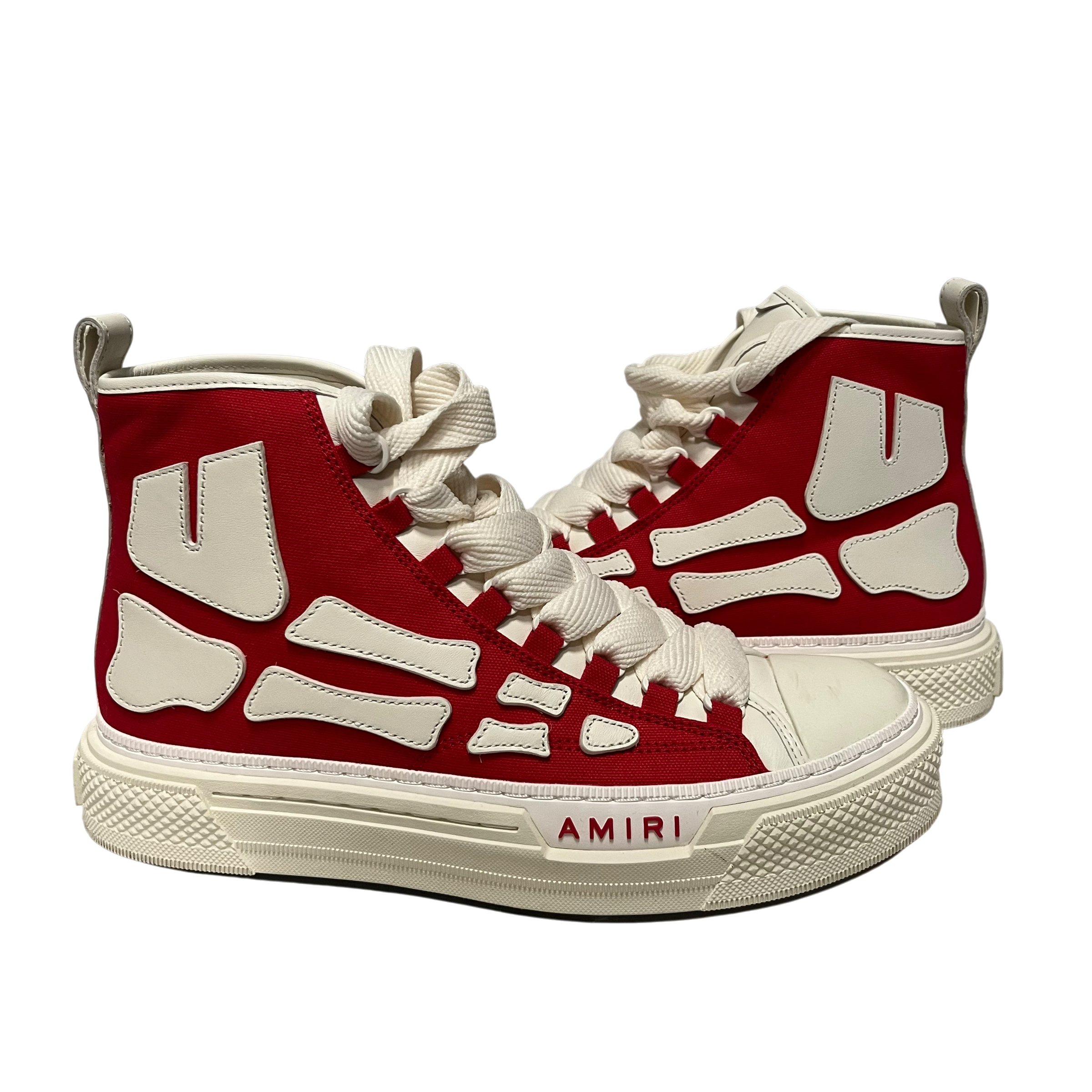 AMIRI/Hi-Sneakers/EU 43/Cotton/RED/Red Skel Court High view 5