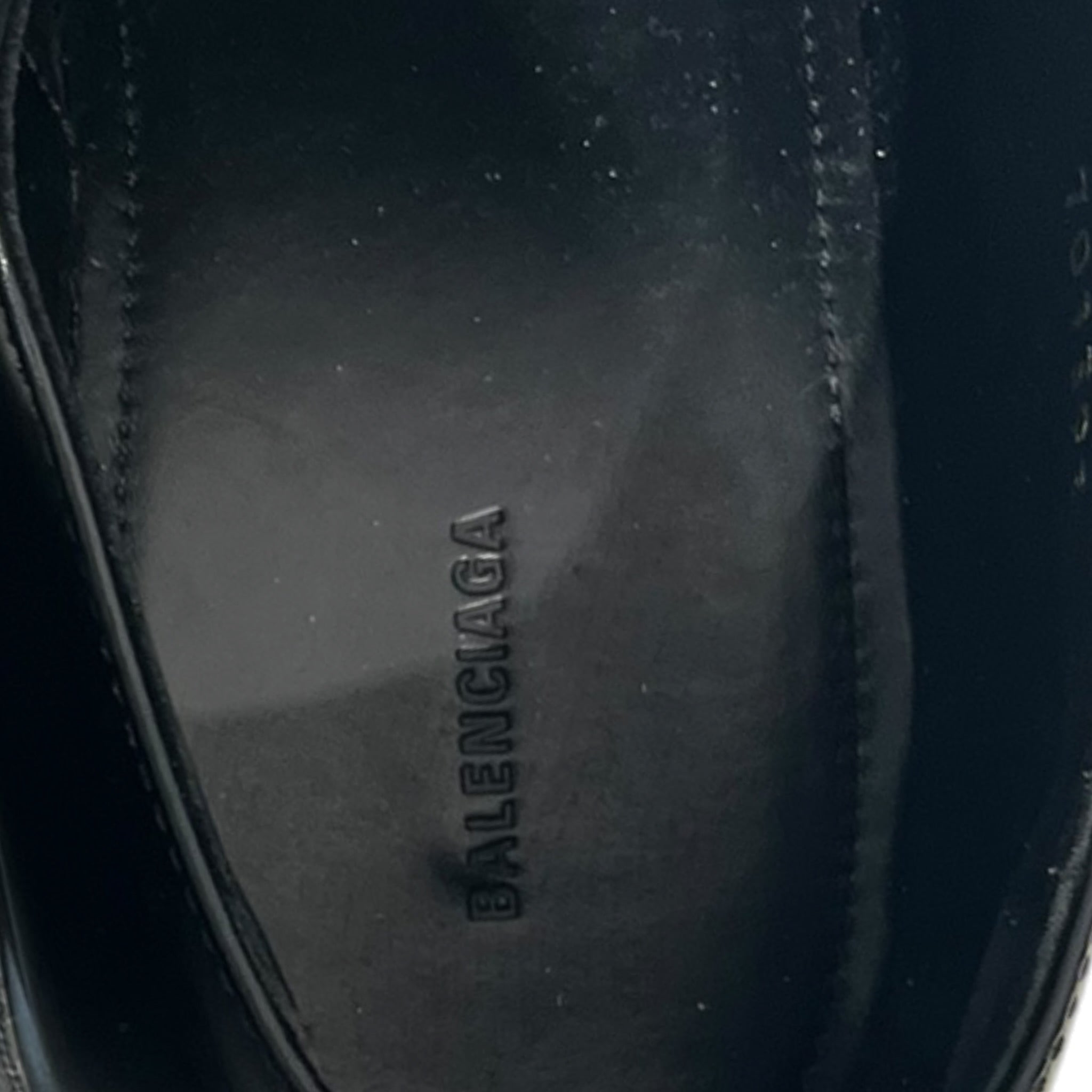 BALENCIAGA/Dress Shoes/US 10/Leather/BLK/SERGET DERBIES view 3