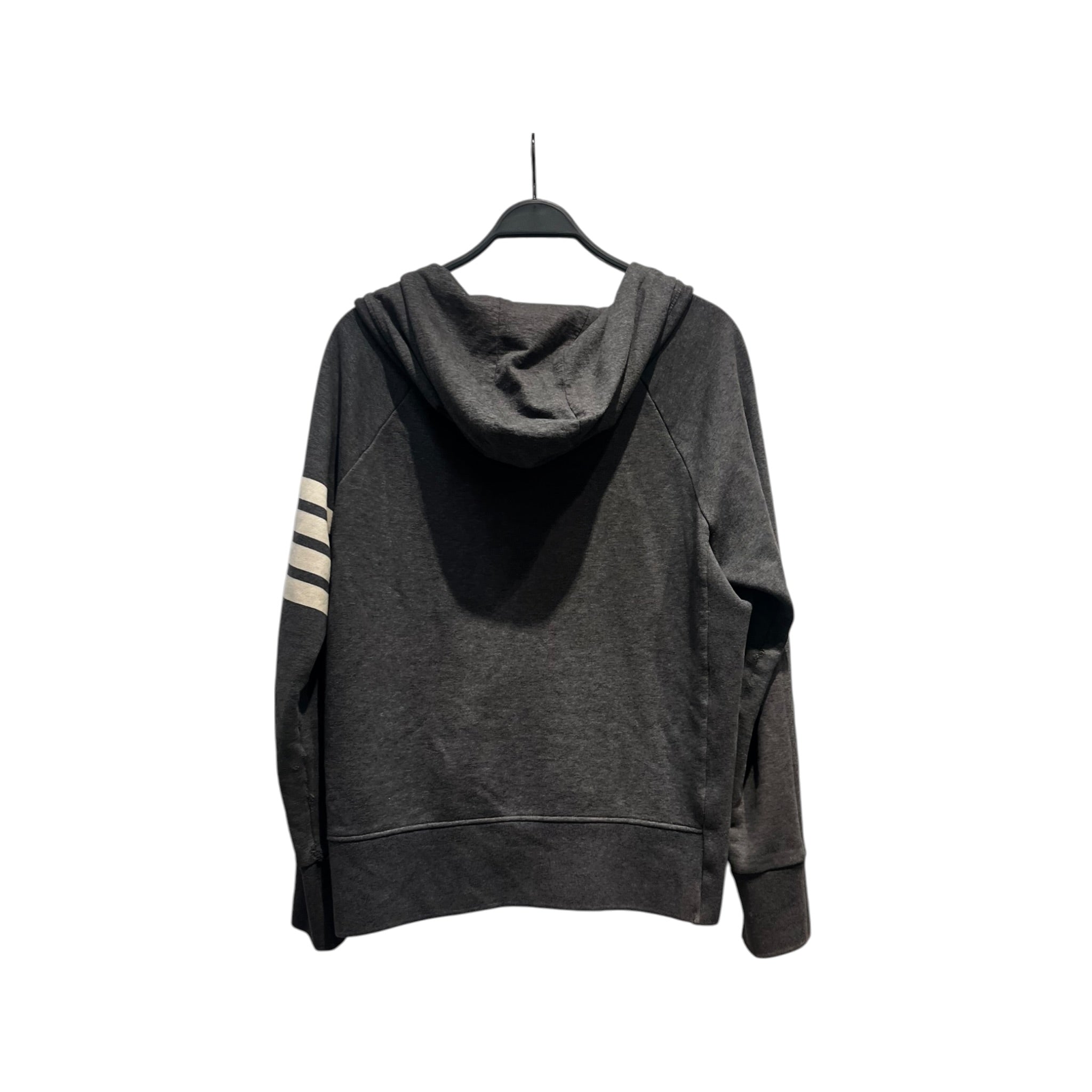 THOM BROWNE. NEW YORK/Zip Up Hoodie/5/Cotton/GRY/Loopback 4 bar view 2