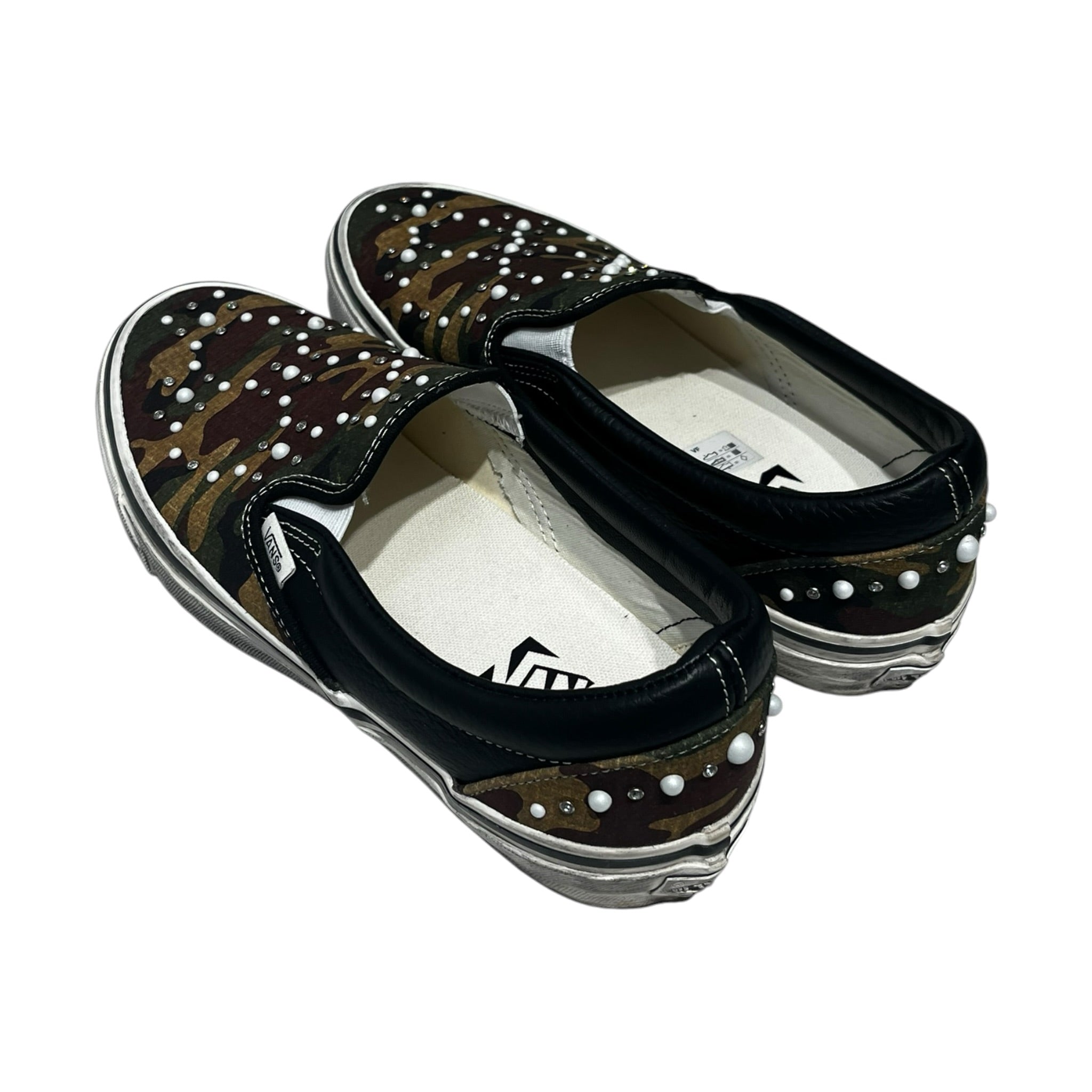 VANS/Low-Sneakers/US 9.5/Camouflage/Cotton/MLT/Pearlized Pack slip on view 2