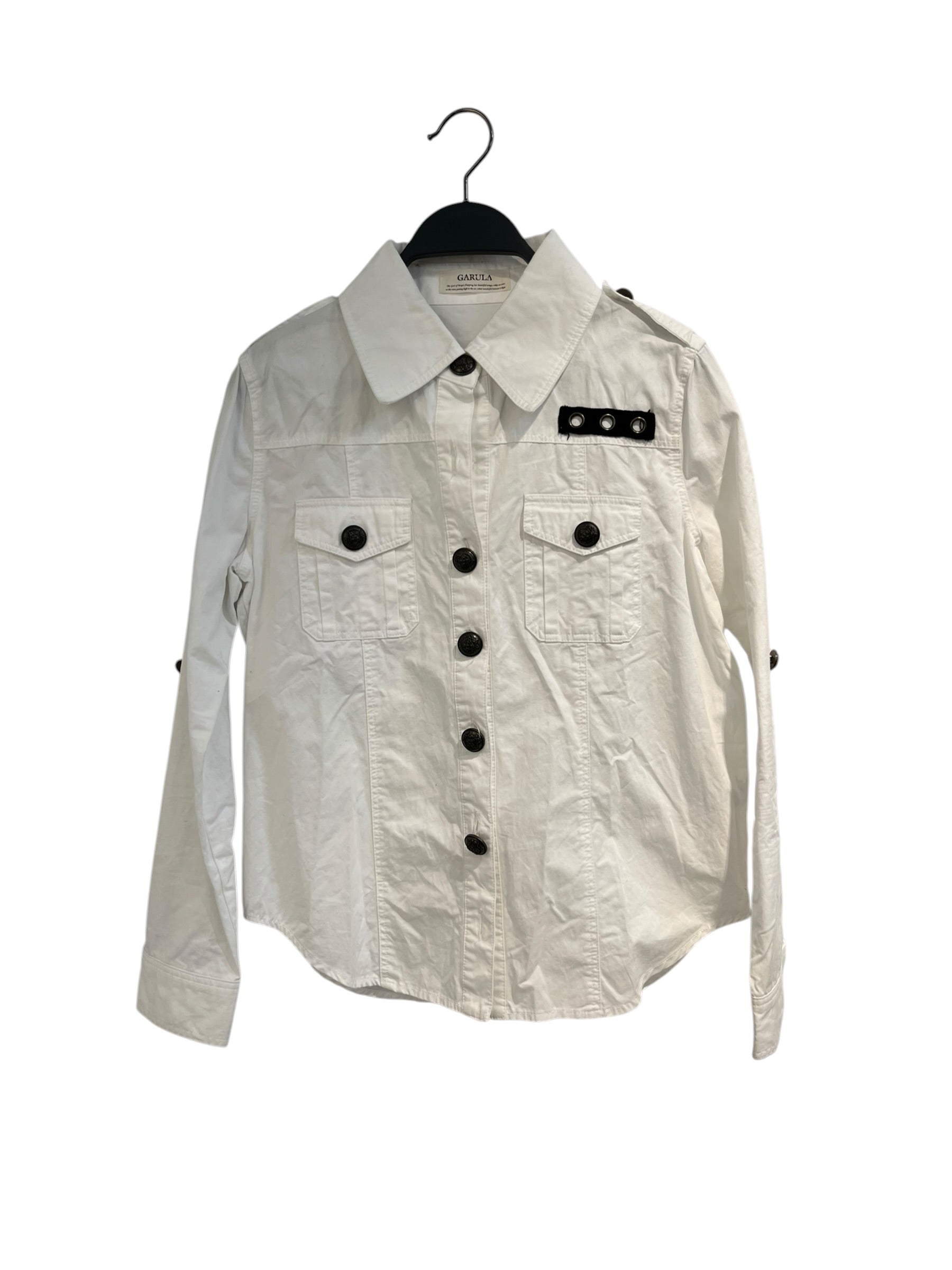 GARULA/LS Shirt/M/Cotton/WHT/ view 1