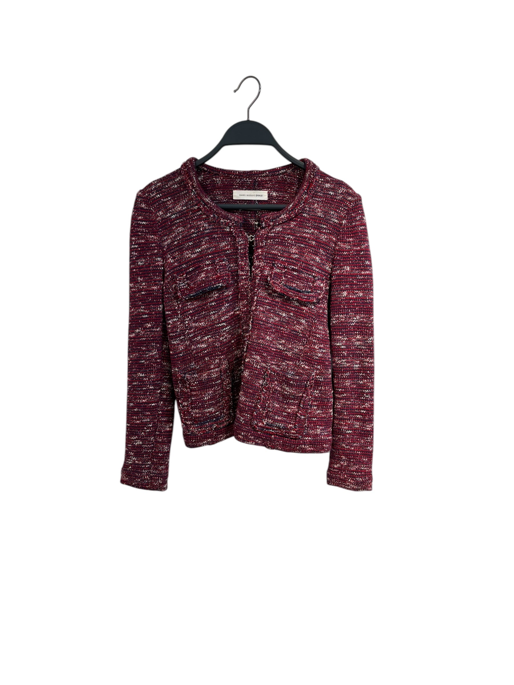 ISABEL MARANT ETOILE/Cardigan/36/Cotton/BRD/NAVY ACCENTS view 1