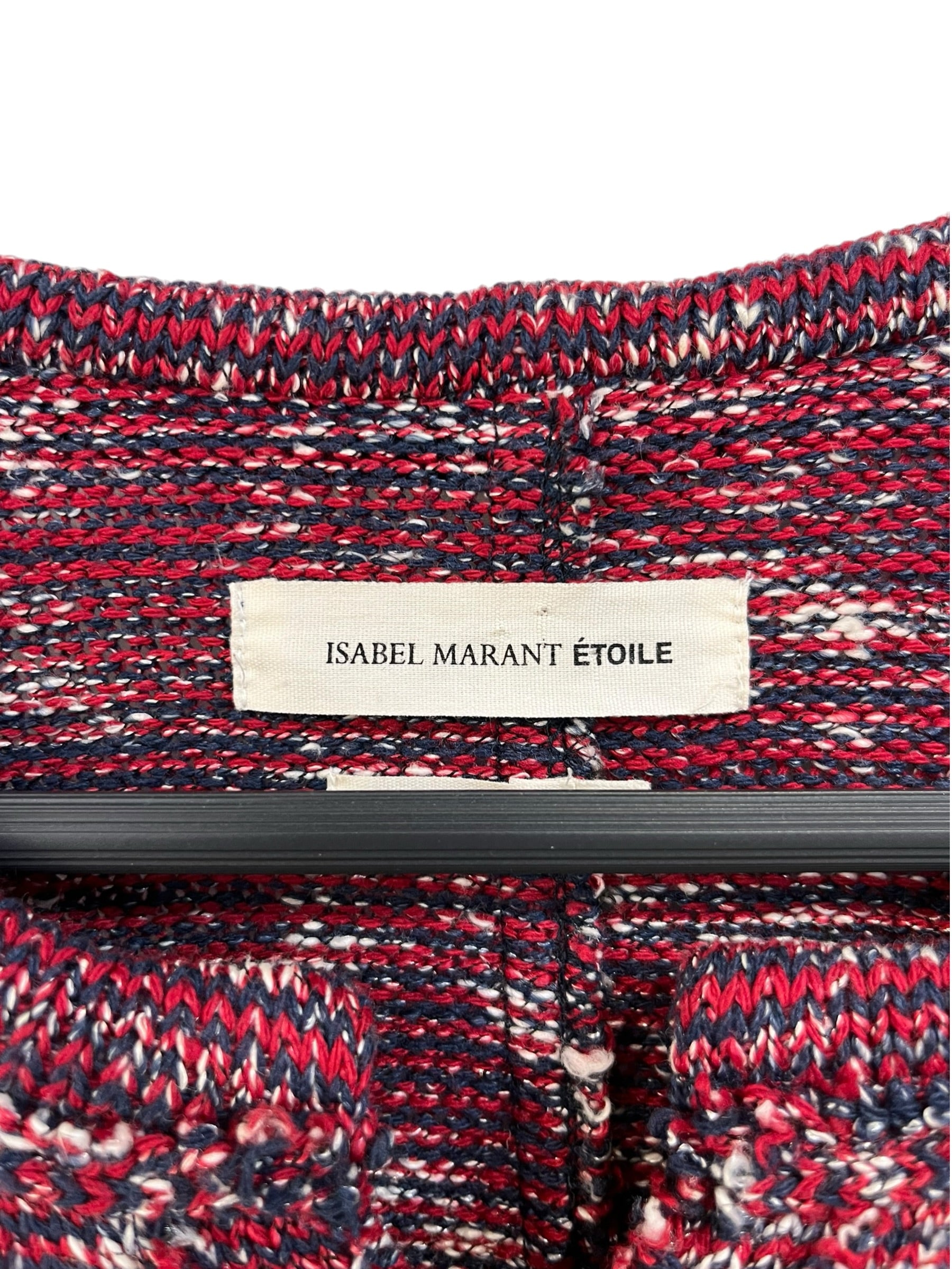 ISABEL MARANT ETOILE/Cardigan/36/Cotton/BRD/NAVY ACCENTS view 3