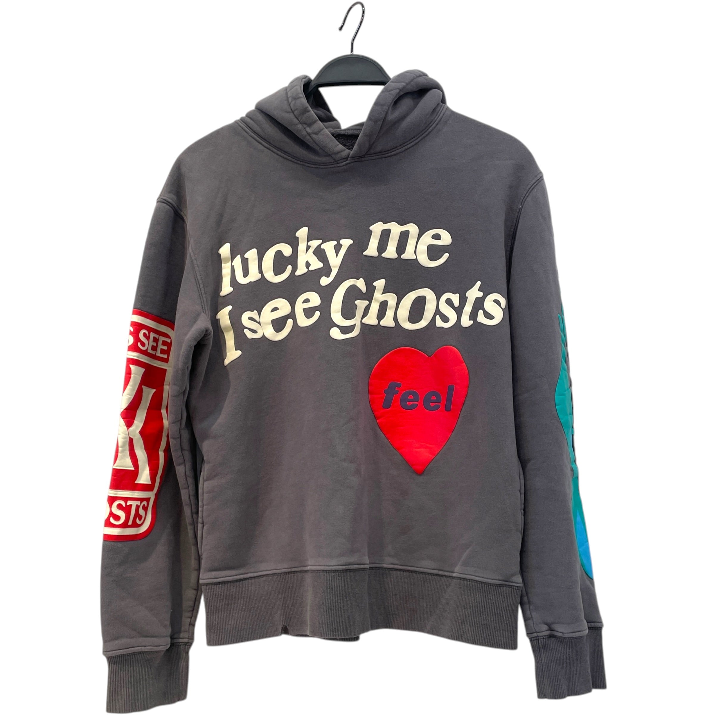 KIDS SEE GHOSTS/Hoodie/M/Cotton/GRY/ view 1