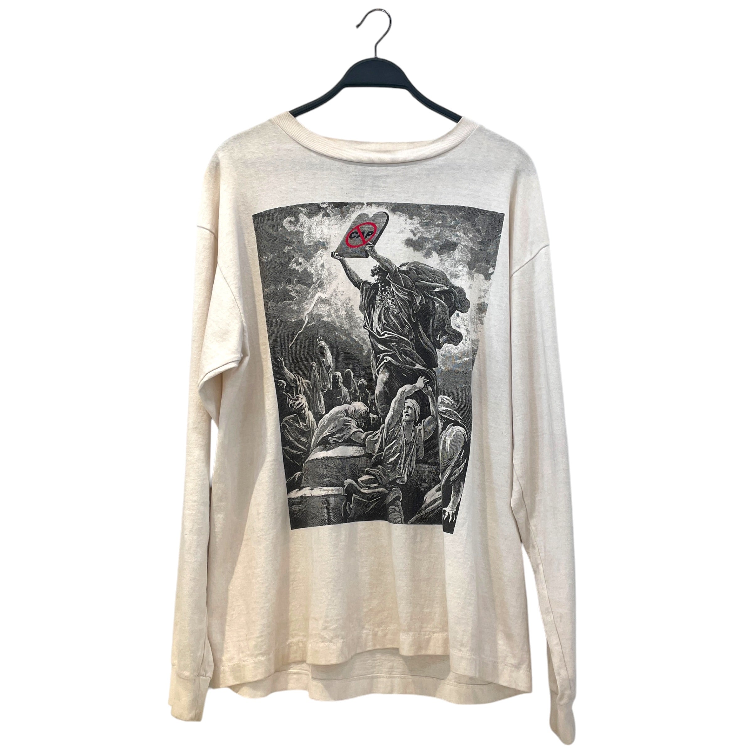 SAINT MICHAEL/VLONE/LS T-Shirt/L/Cotton/WHT/No Cap view 1