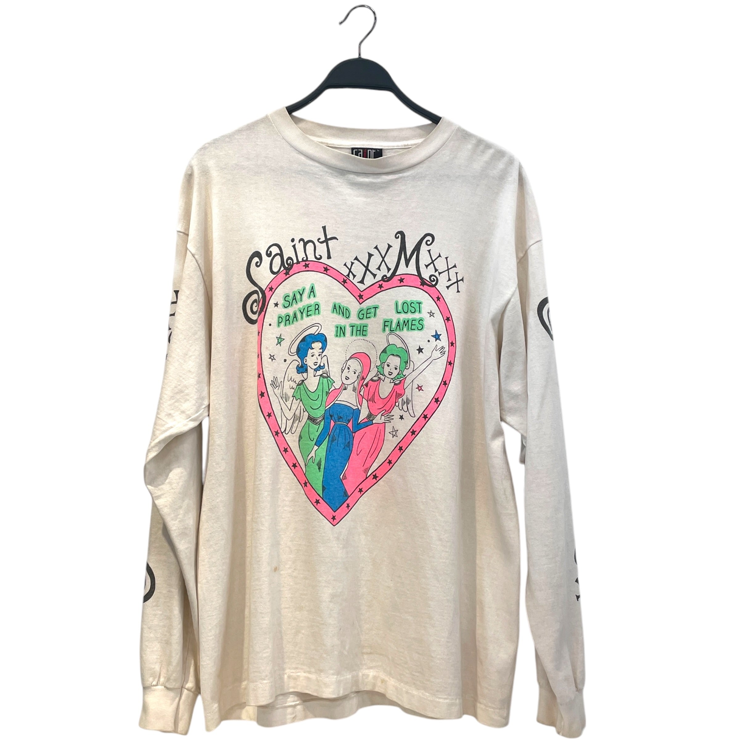 SAINT MICHAEL/LS T-Shirt/L/Cotton/WHT/ view 1