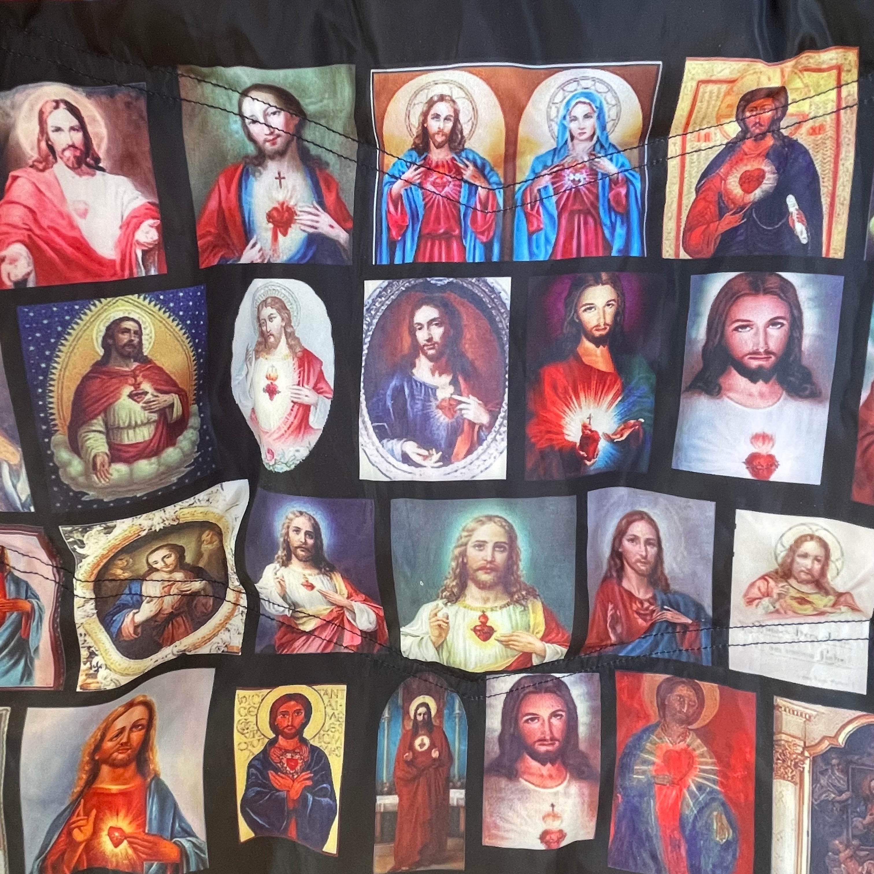 SECTION EIGHT/Puffer Jkt/M/RED/All Over Print/ALL OVER JESUS JACKET view 3