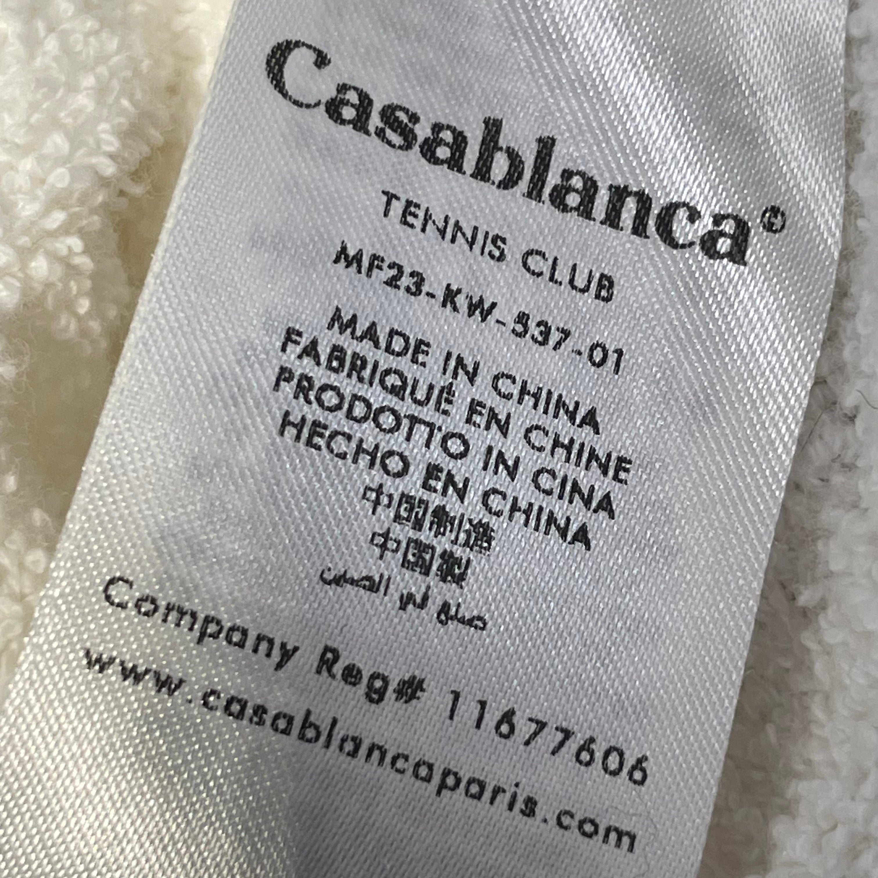 CASABLANCA/T-Shirt/XL/Cotton/CRM/pearl buttons/ check rug view 5
