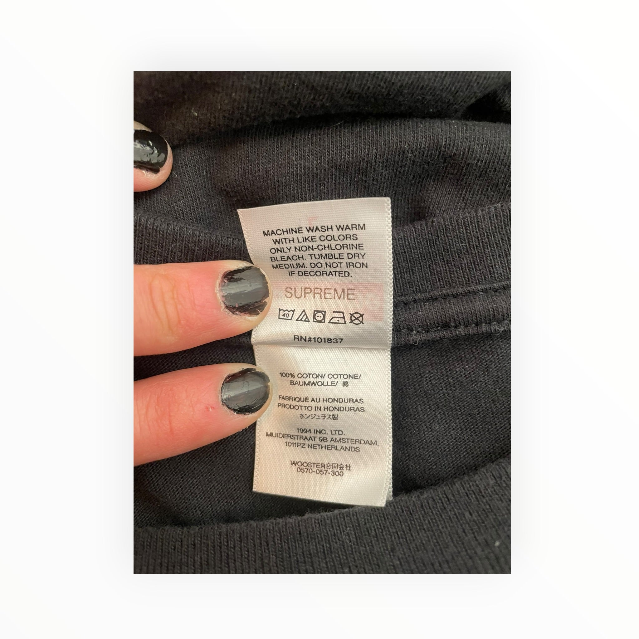 Supreme/NINE/T-Shirt/L/Cotton/BLK/shut the f up view 4