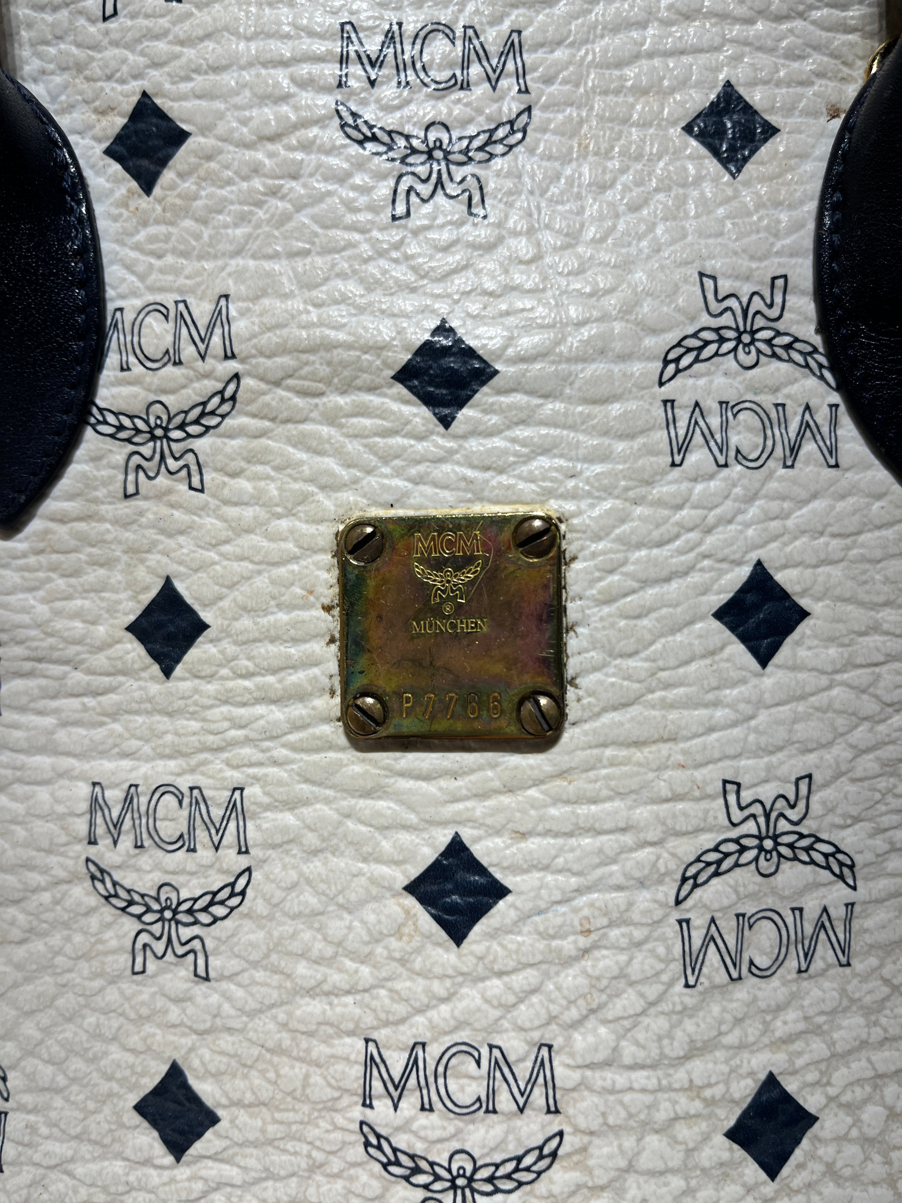MCM/Tote Bag/Monogram/Leather/WHT/Mini Heritage Tote view 4