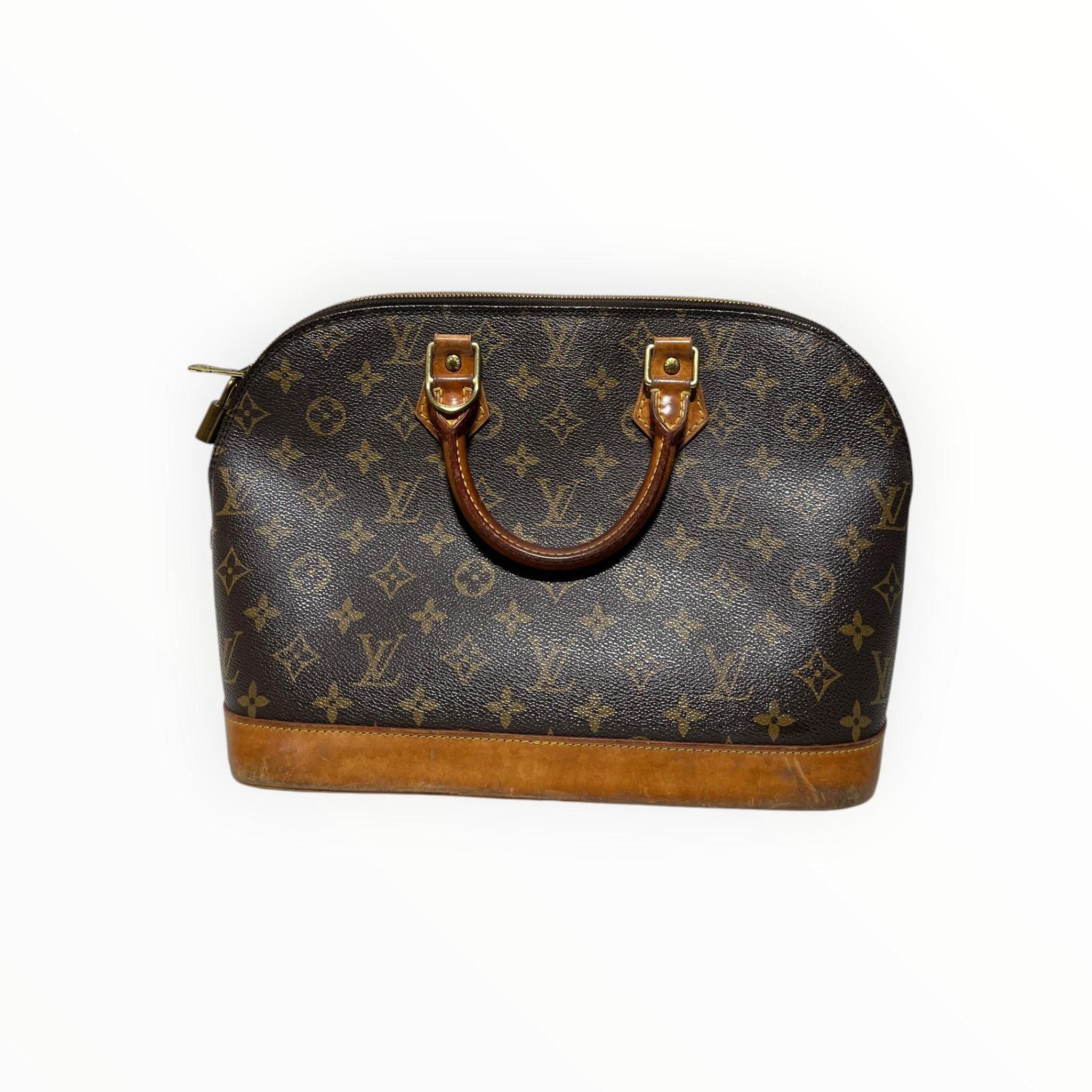 LOUIS VUITTON/Tote Bag/Monogram/Leather/BRW/Alma PM view 2