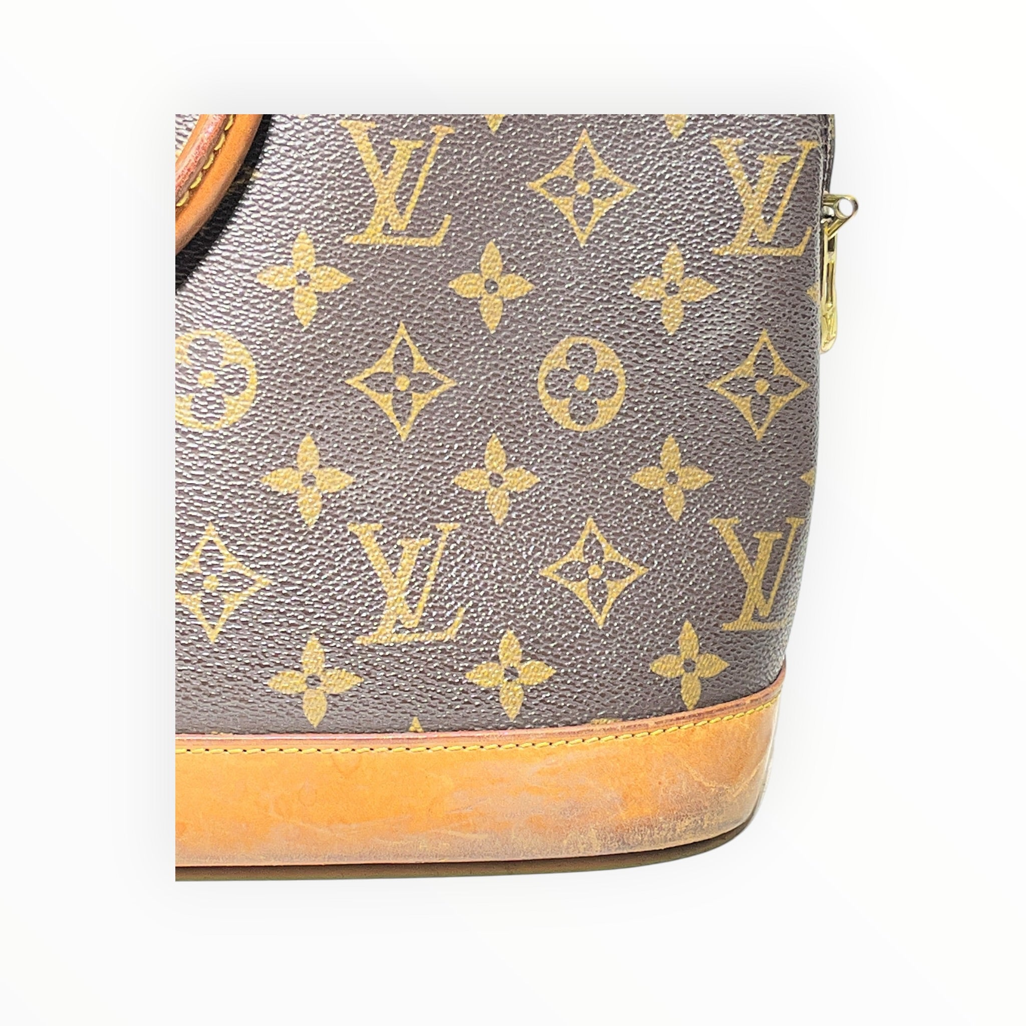 LOUIS VUITTON/Tote Bag/Monogram/Leather/BRW/Alma PM view 5