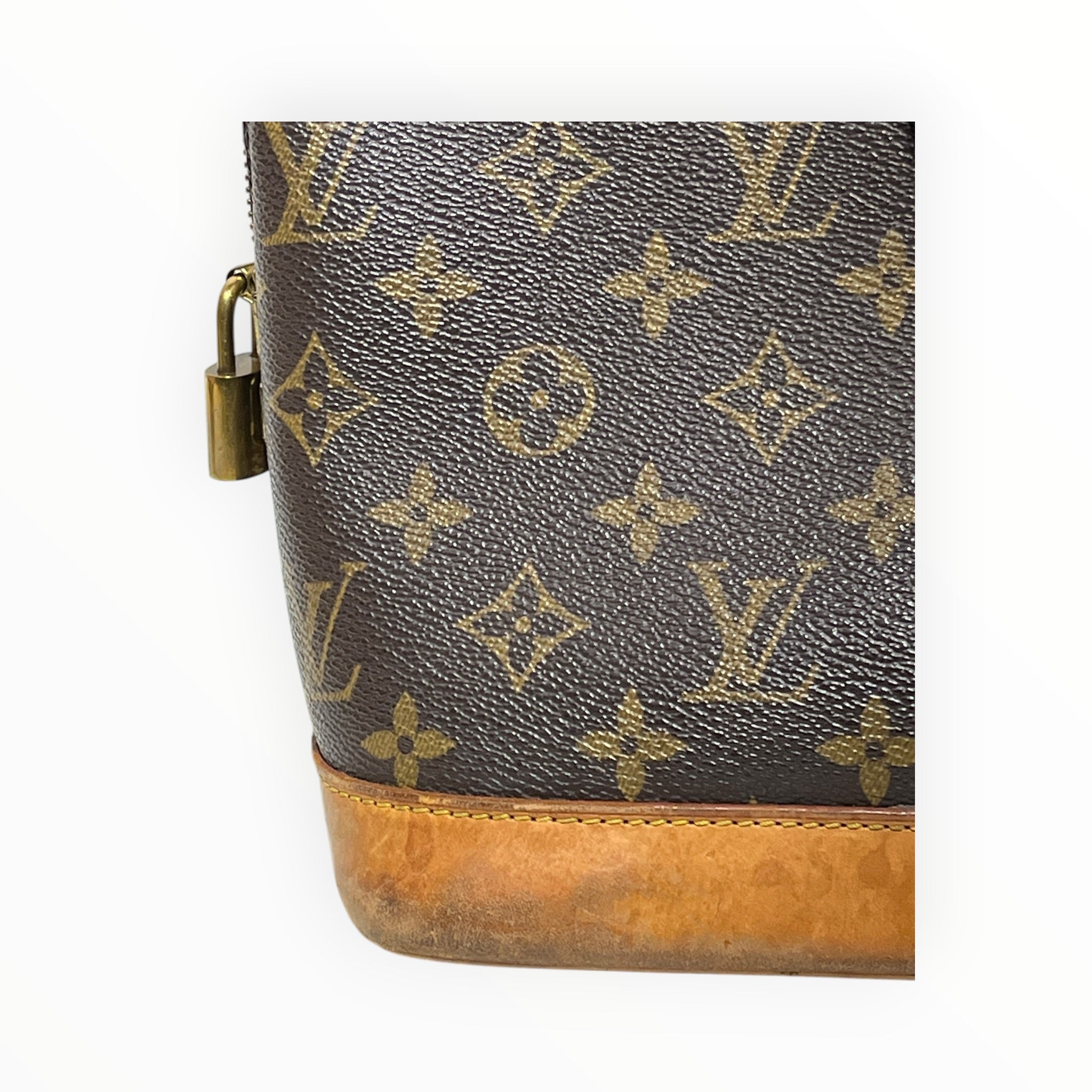 LOUIS VUITTON/Tote Bag/Monogram/Leather/BRW/Alma PM view 6