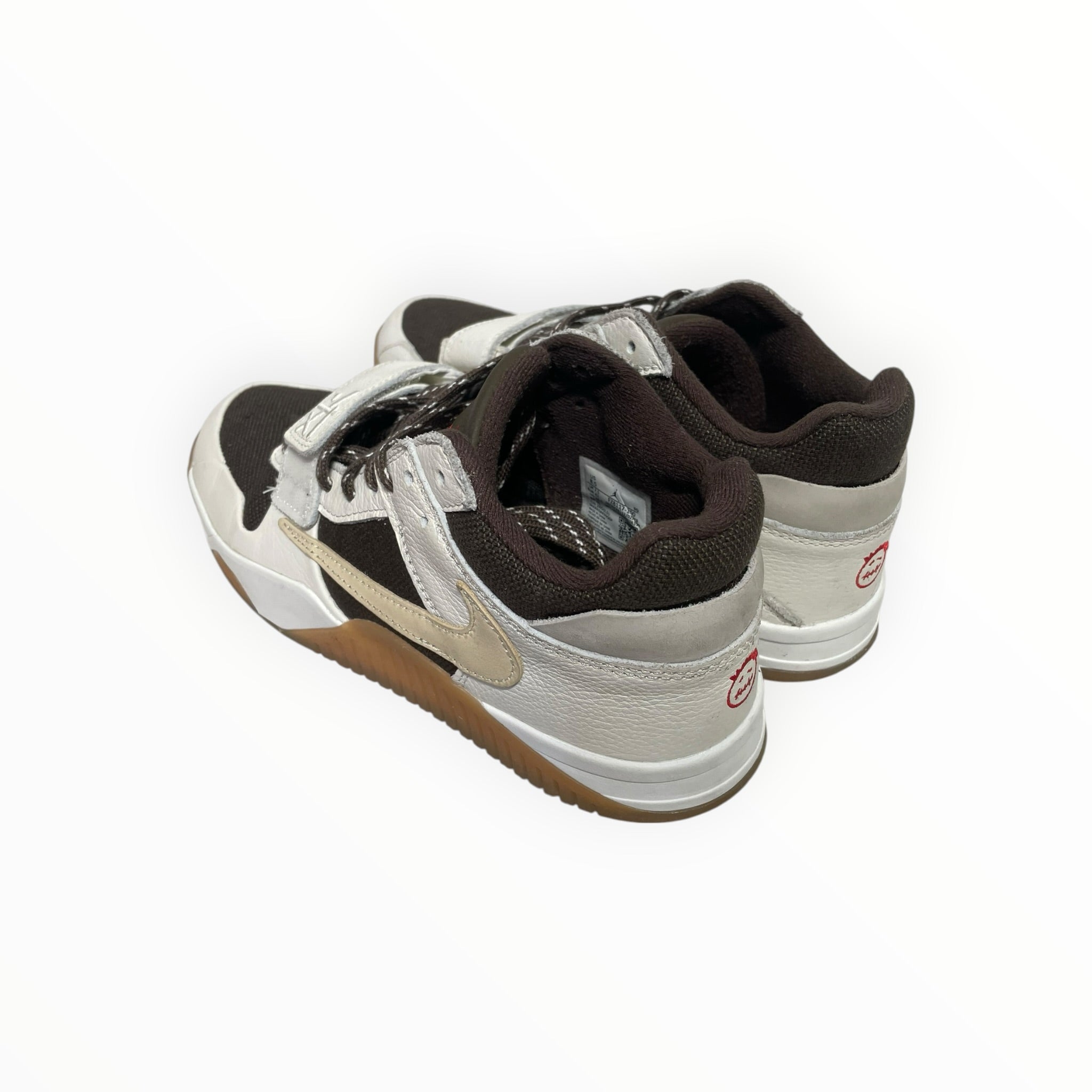 NIKE/Low-Sneakers/US 8.5/Leather/WHT/Travis scott TR view 2