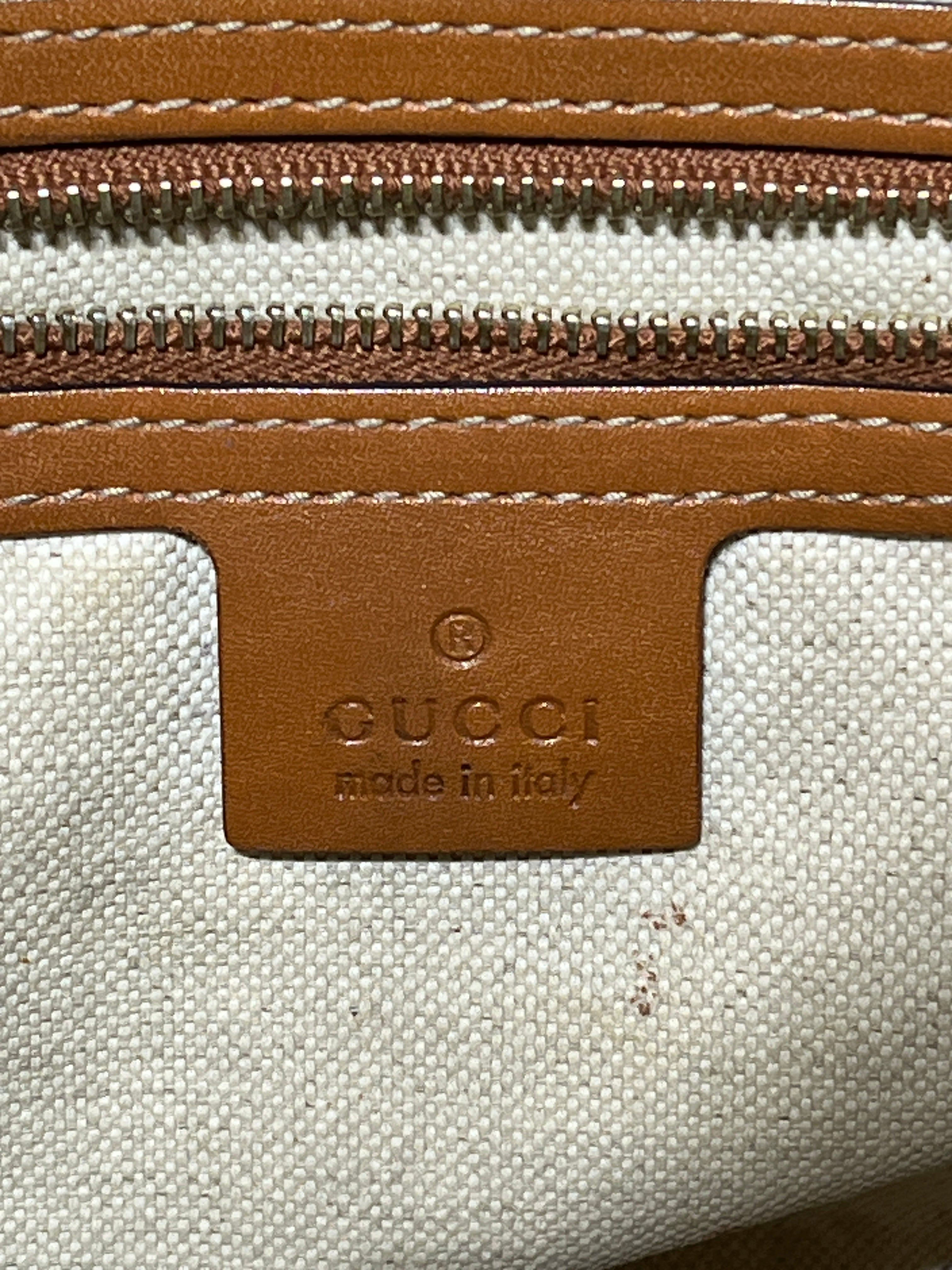 GUCCI/Tote Bag/Monogram/Cotton/CML/Heritage Web Tote view 4