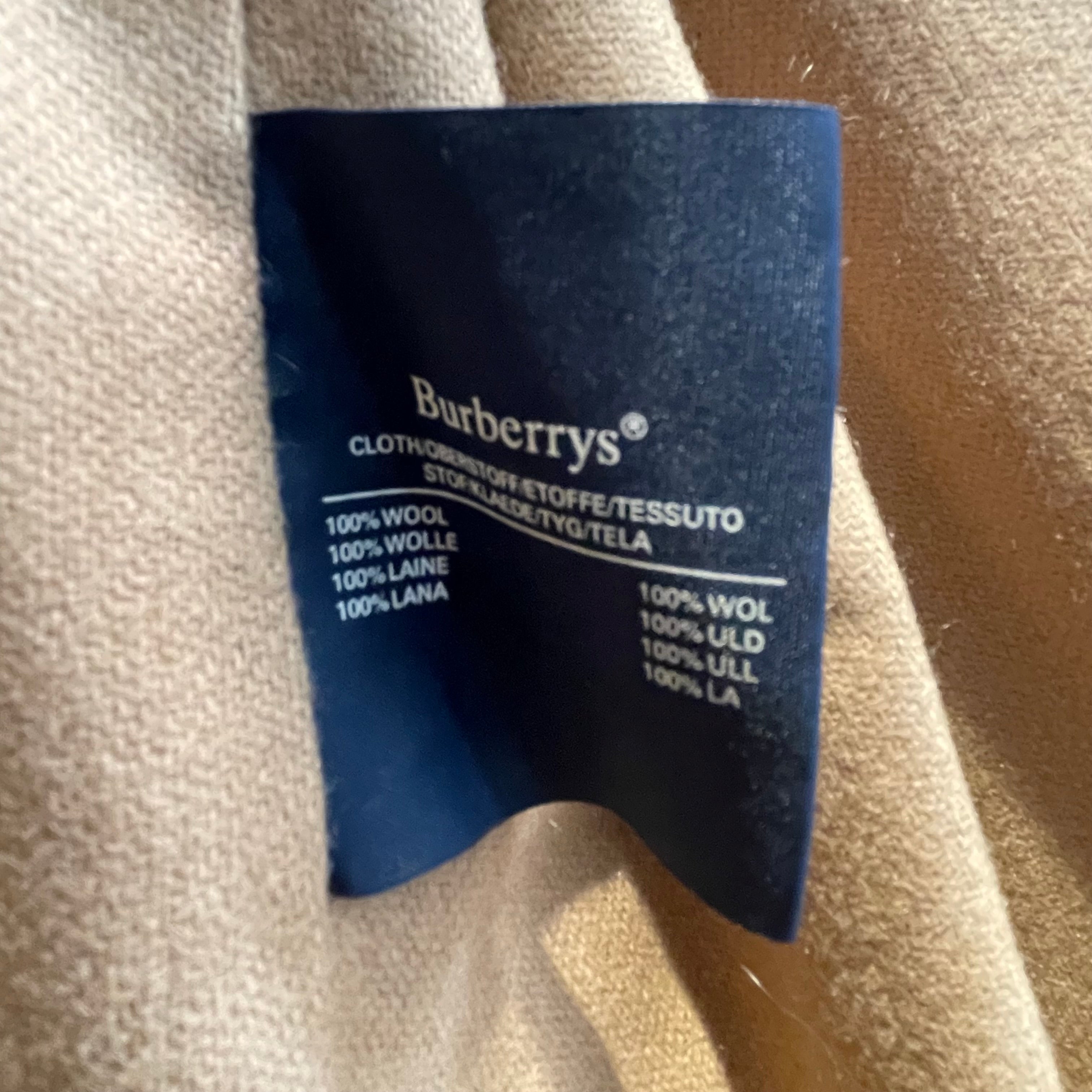 BURBERRYS/Trench Coat/44/Cotton/KHK/long 44(suede collar inside pk view 5