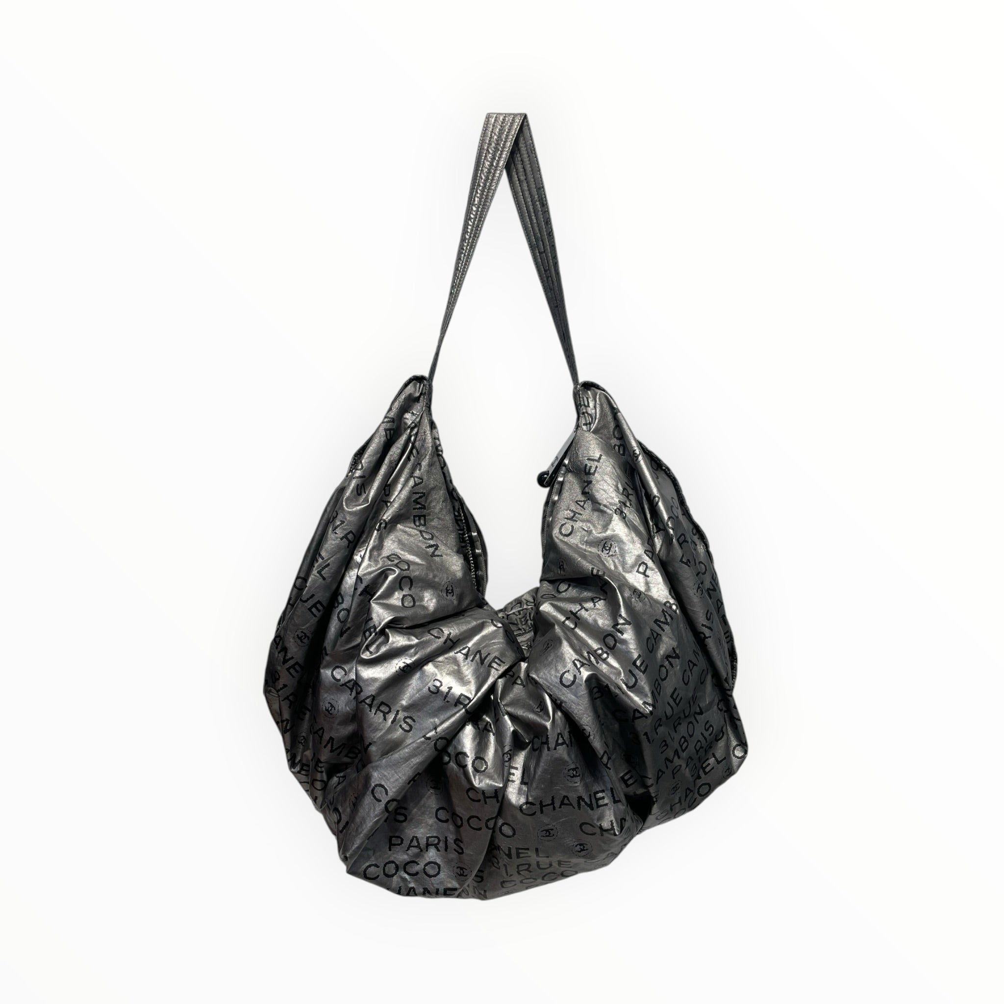 CHANEL/Bag/Monogram/Polyester/SLV/2008/2009 CHANEL LIGNE HOBO view 1