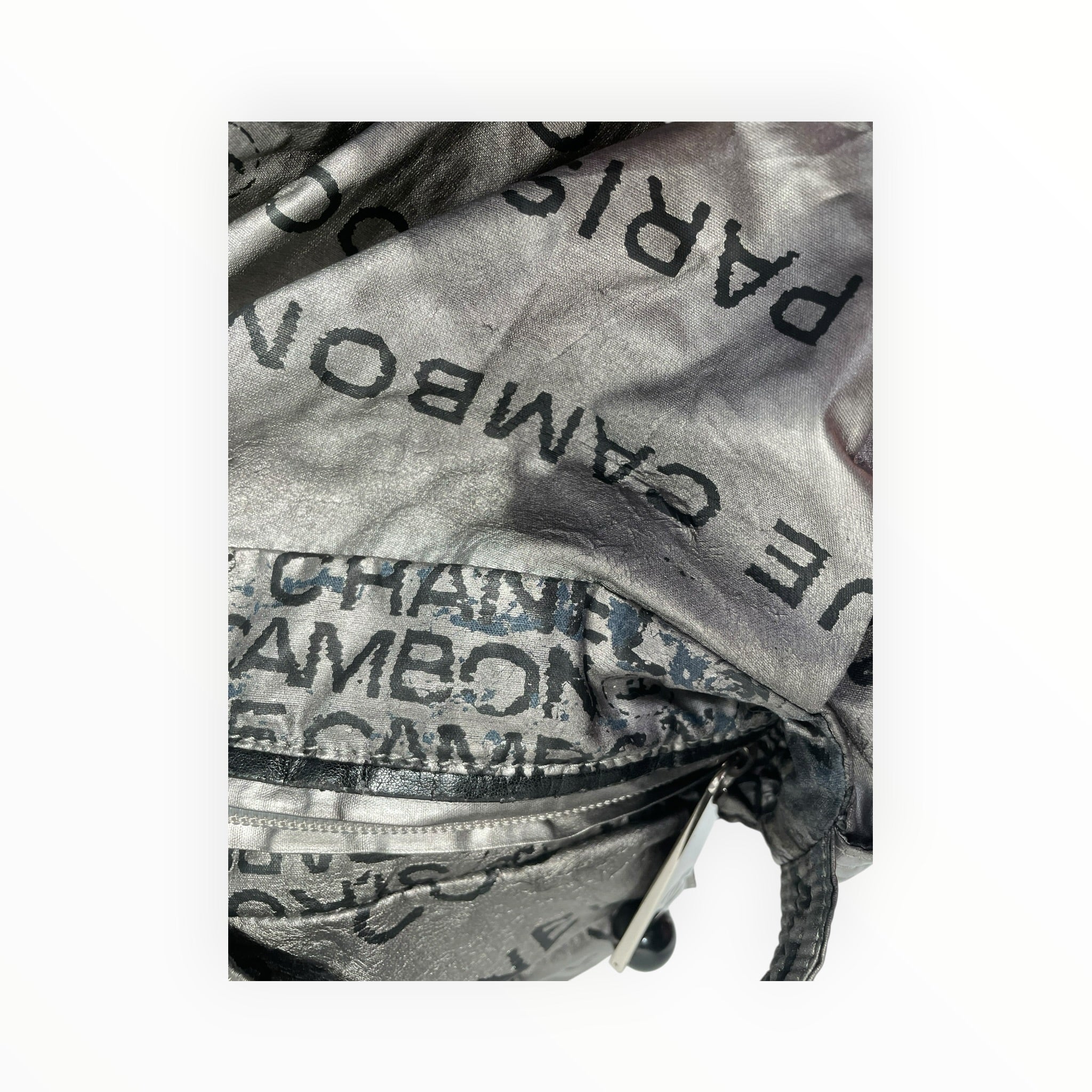 CHANEL/Bag/Monogram/Polyester/SLV/2008/2009 CHANEL LIGNE HOBO view 5