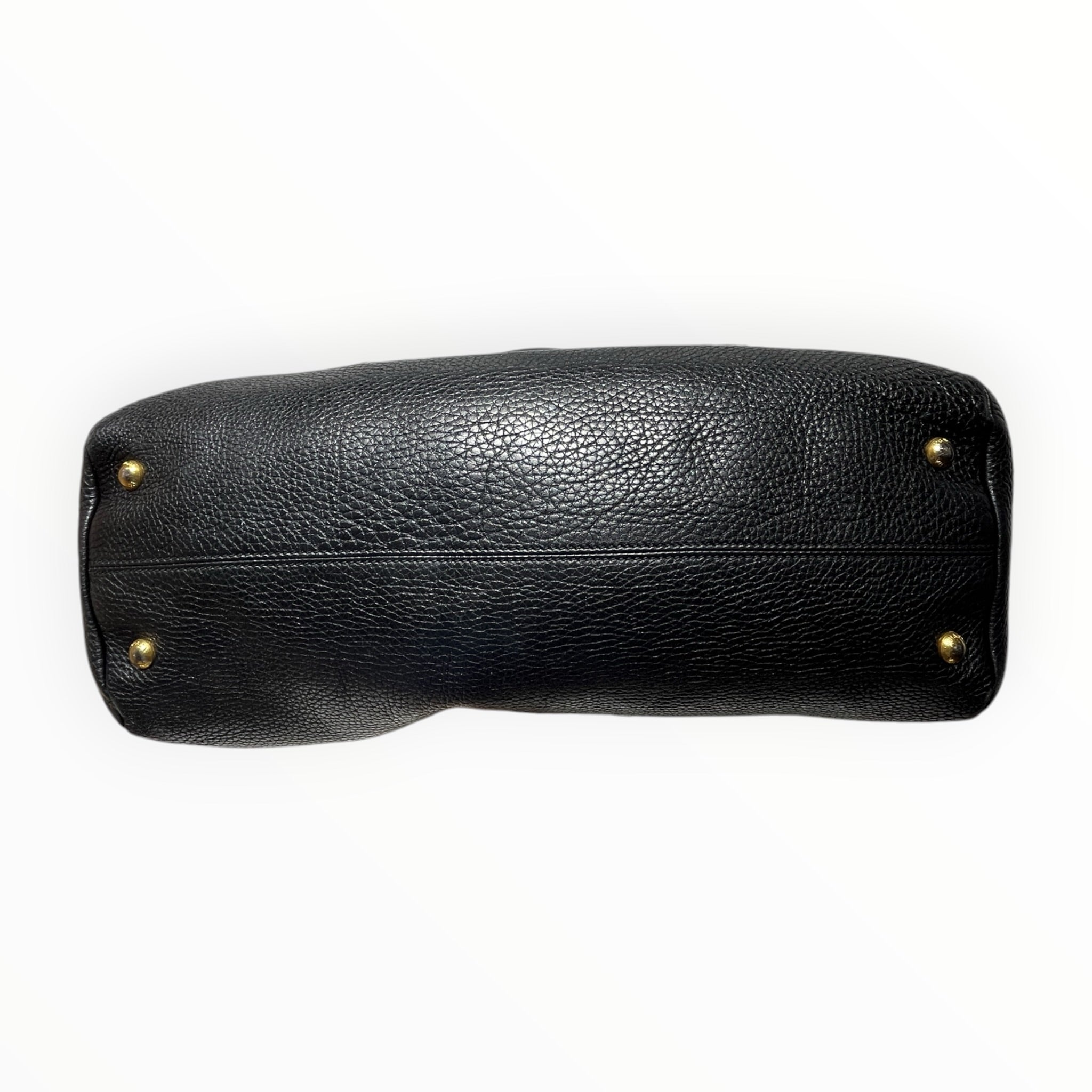 PRADA/Bag/Leather/BLK/GOLD HARDWARE/WITH STRAP view 3