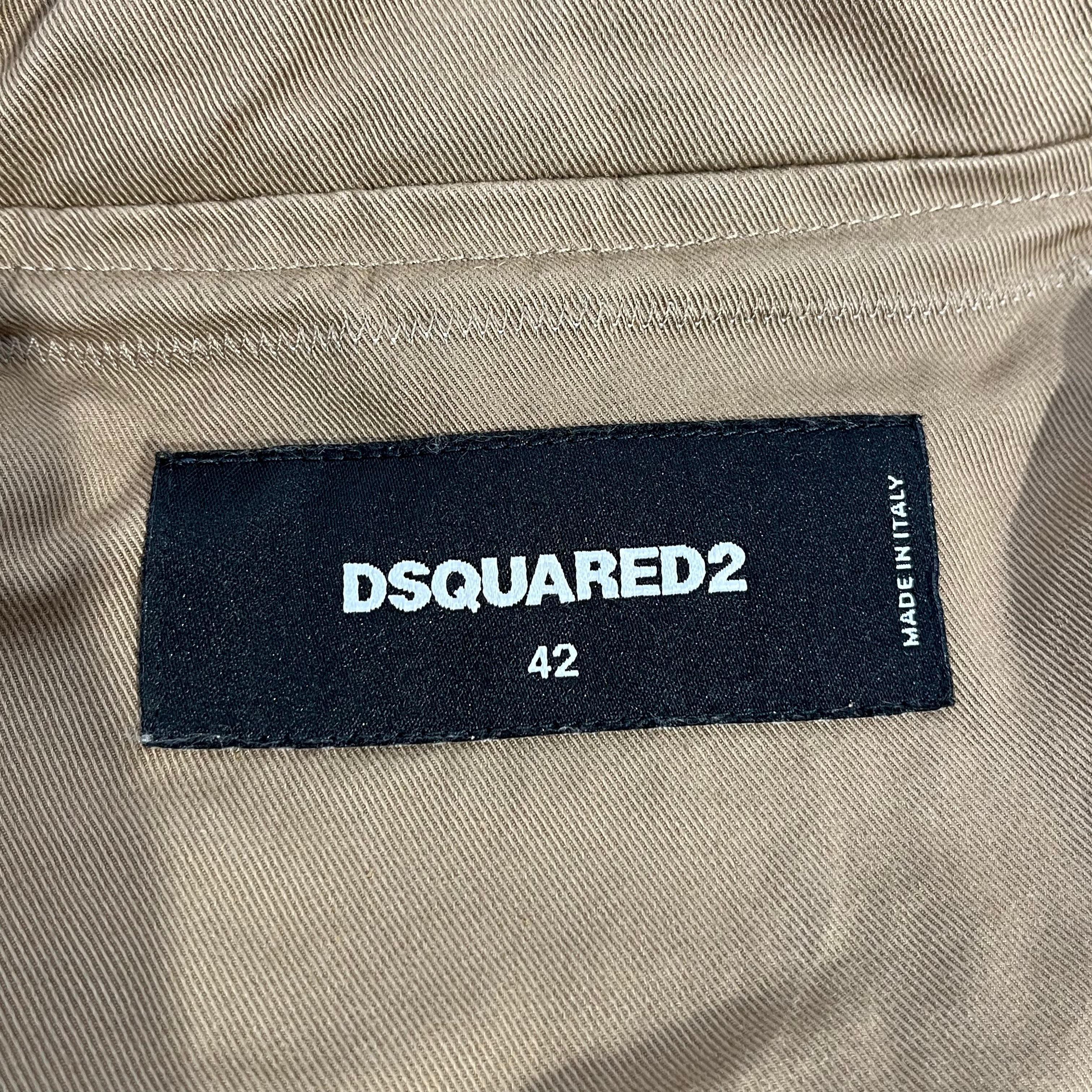 DSQUARED2/Jacket/42/Floral Pattern/Cotton/BEG/ view 3
