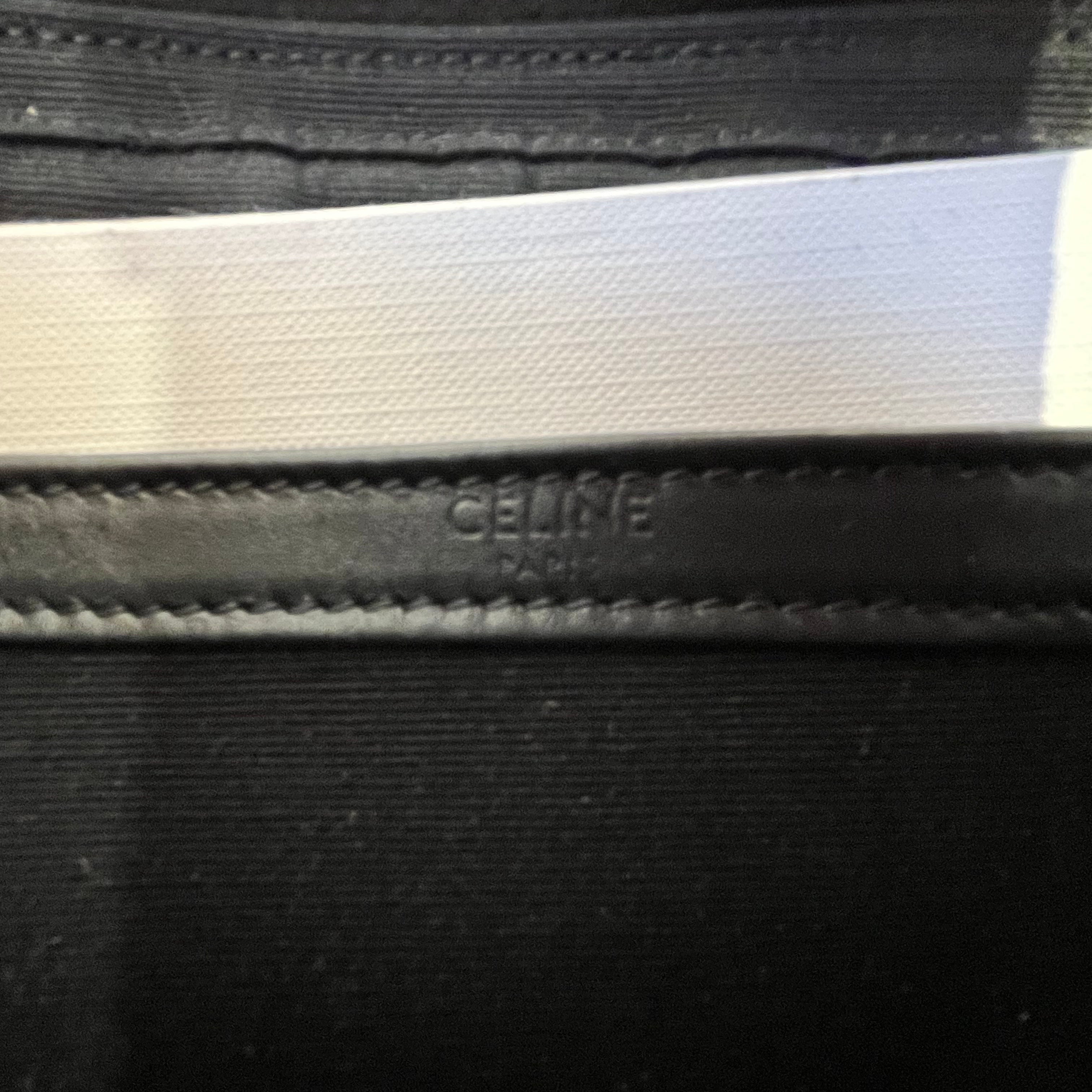 CELINE/Cross Body Bag/Monogram/Leather/BLK/HORIZONTAL MESSENGER view 4