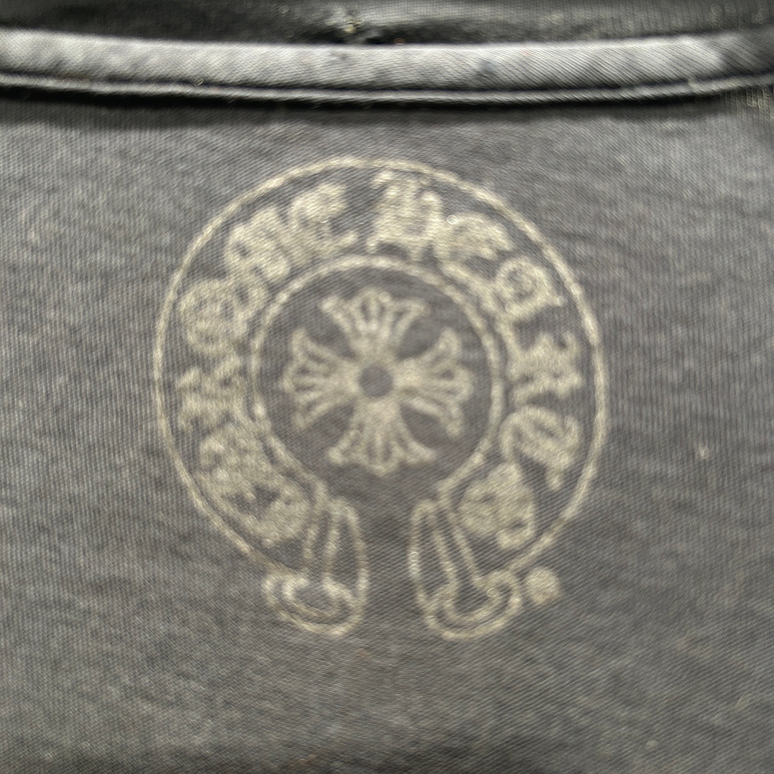 CHROME HEARTS/LS T-Shirt/S/Cotton/BLK/OUT OF VOGUE BACK PRINT view 3