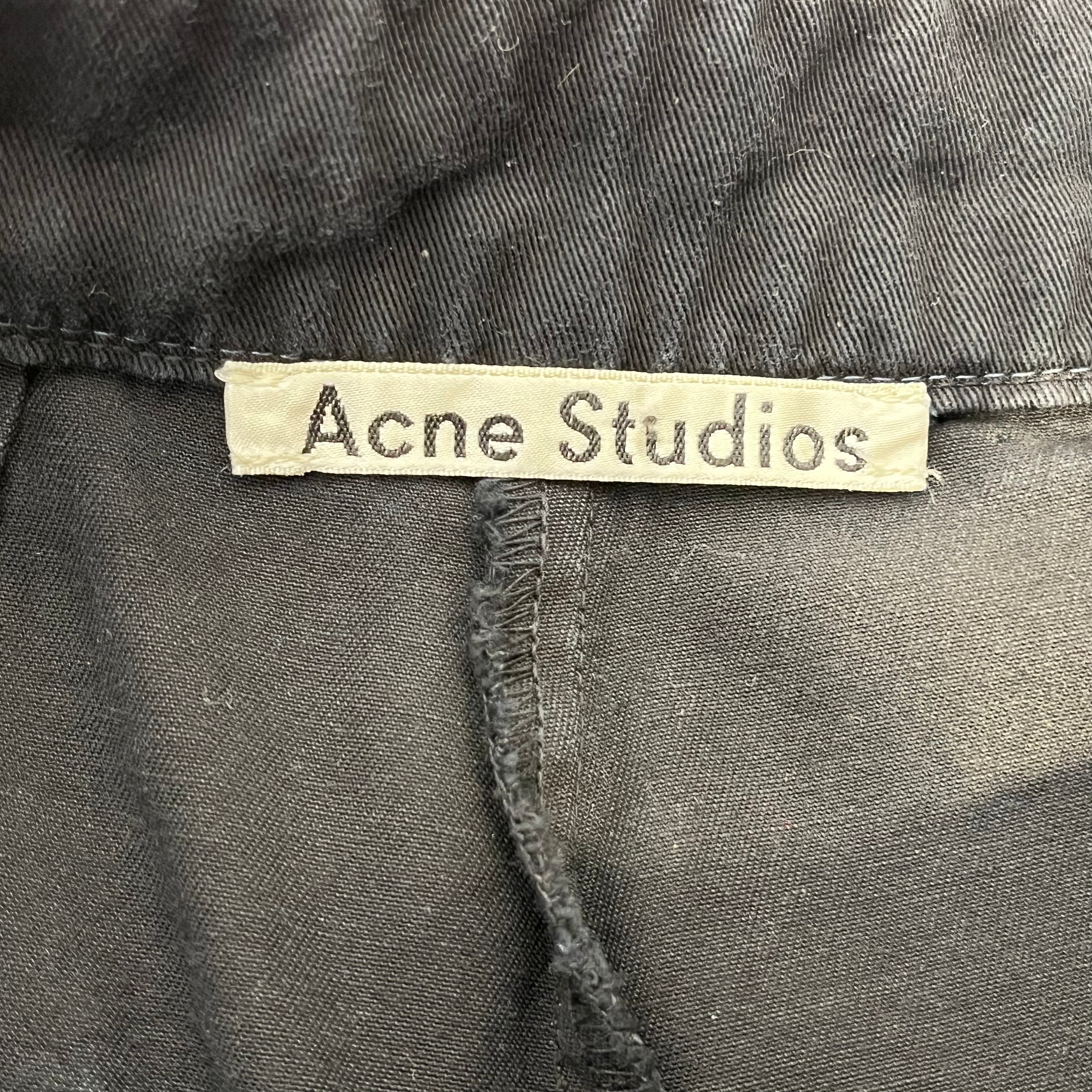 Acne Studios/Shorts/34/Cotton/BLK/Attached Belt view 3