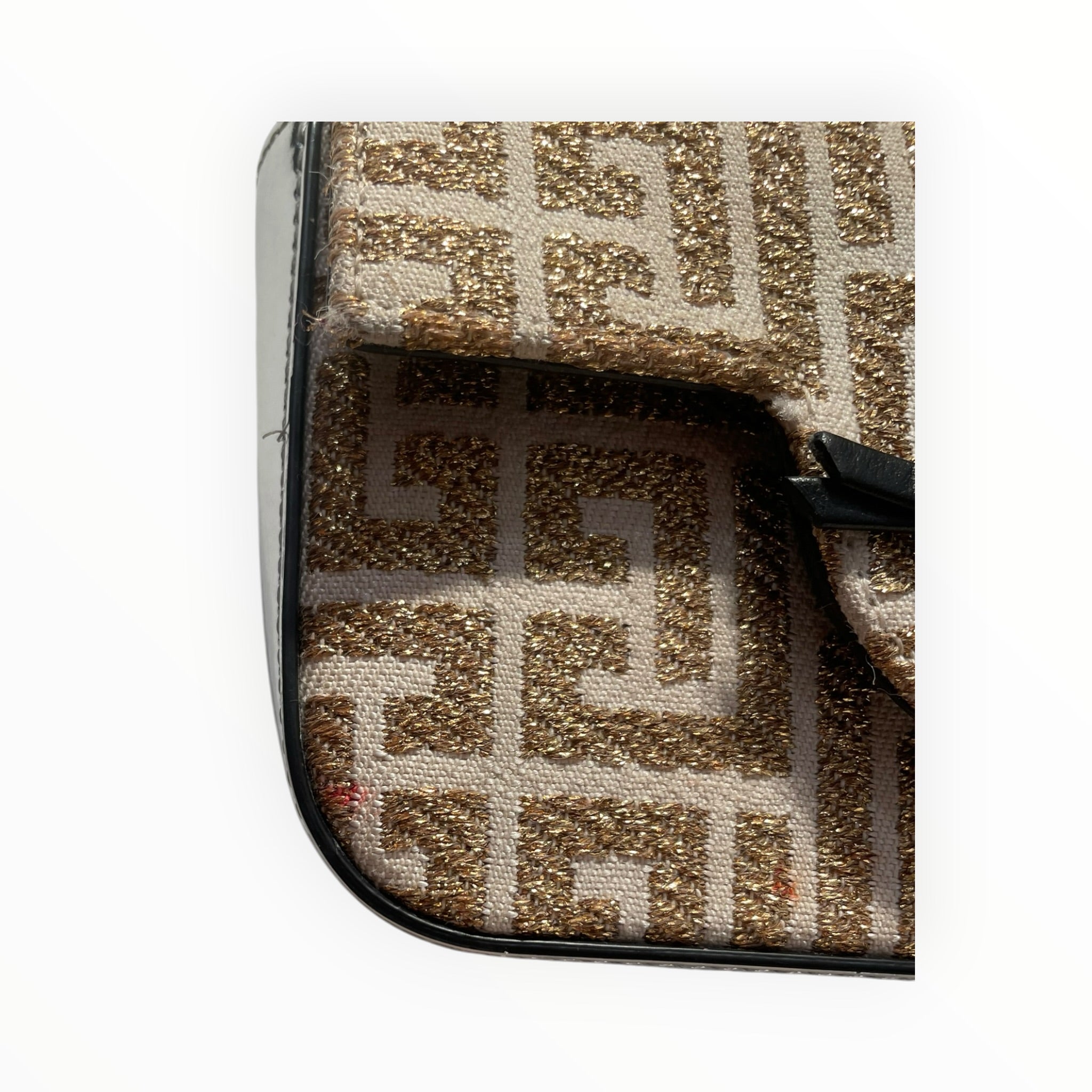 BALMAIN/Cross Body Bag/Monogram/Cotton/GLD/b-buzz mini shoulder bag view 5