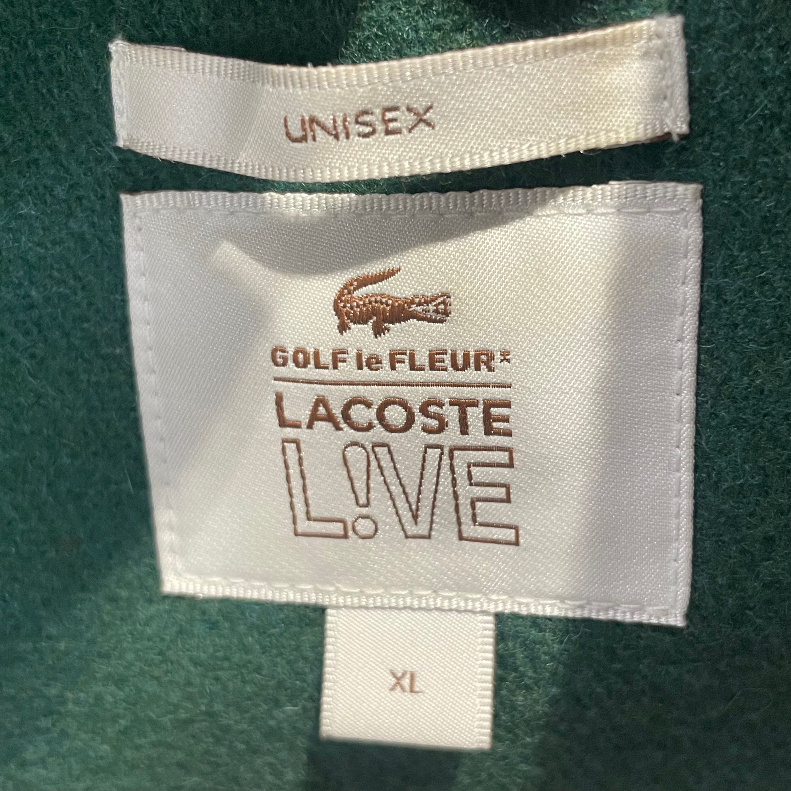 LACOSTE/Souvenir Jkt/XL/Cotton/GRN/le fleur glf vrsity jkt view 3