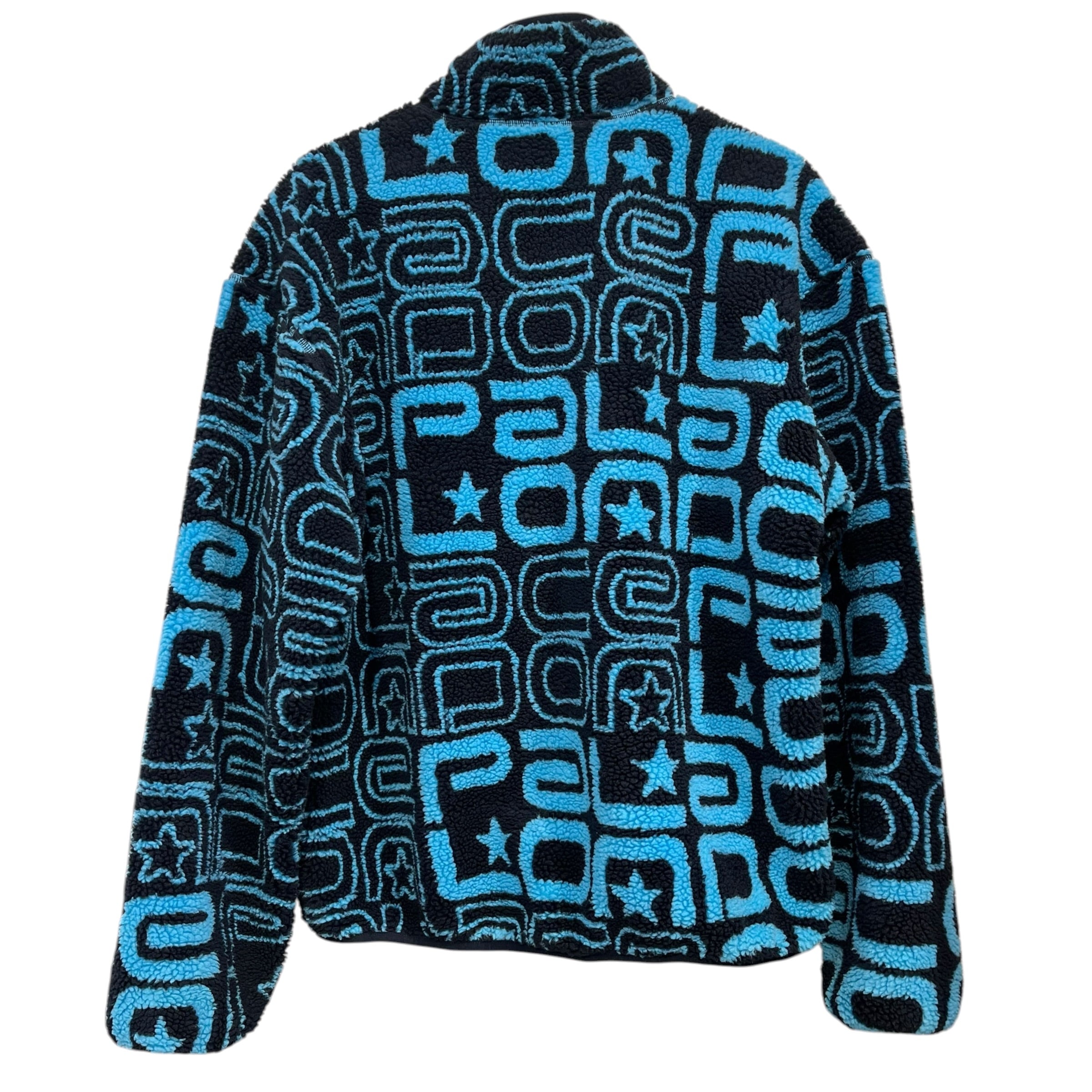 PALACE/Fleece Jkt/L/Cotton/NVY/AOP LOGO NAVY/BLUE view 2