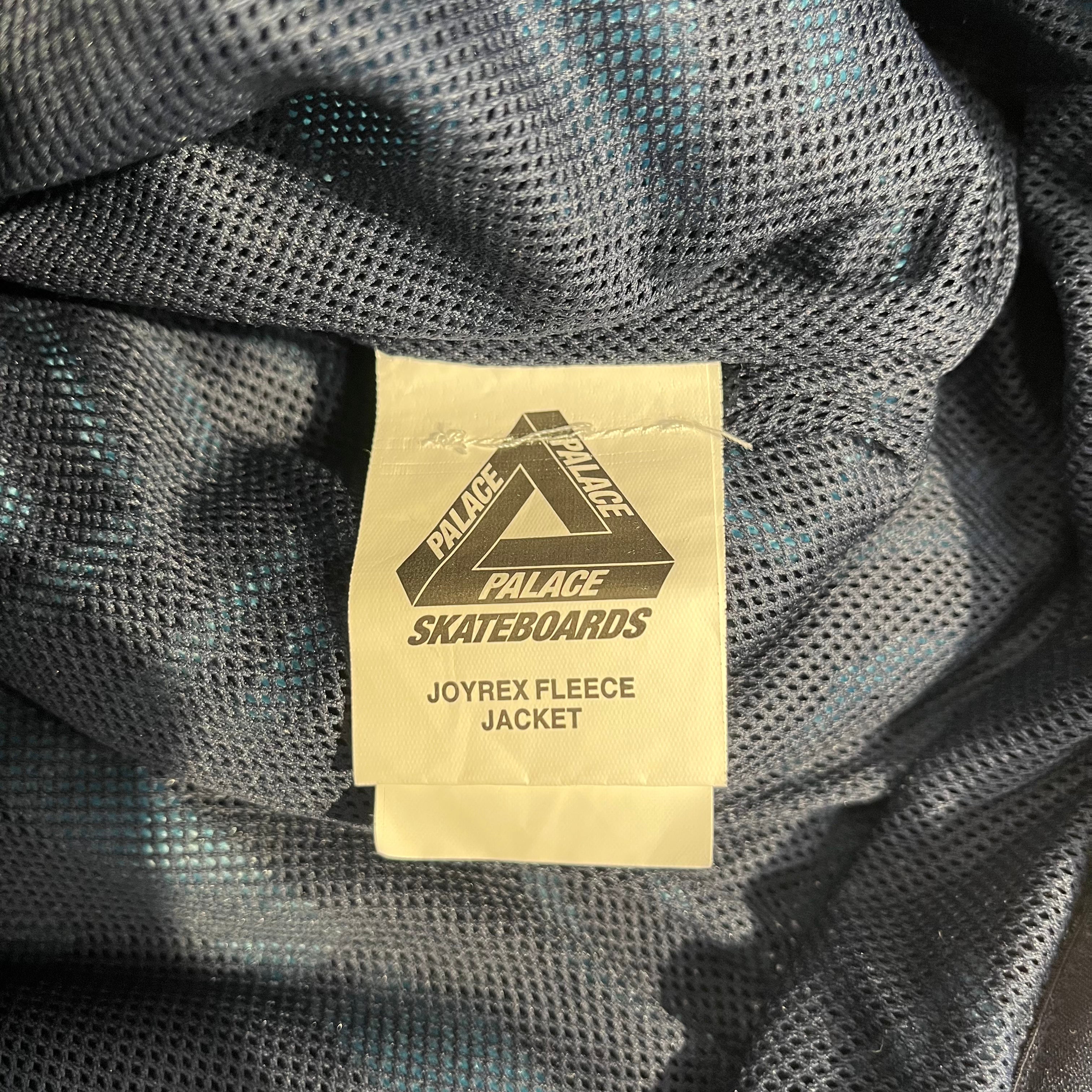 PALACE/Fleece Jkt/L/Cotton/NVY/AOP LOGO NAVY/BLUE view 4