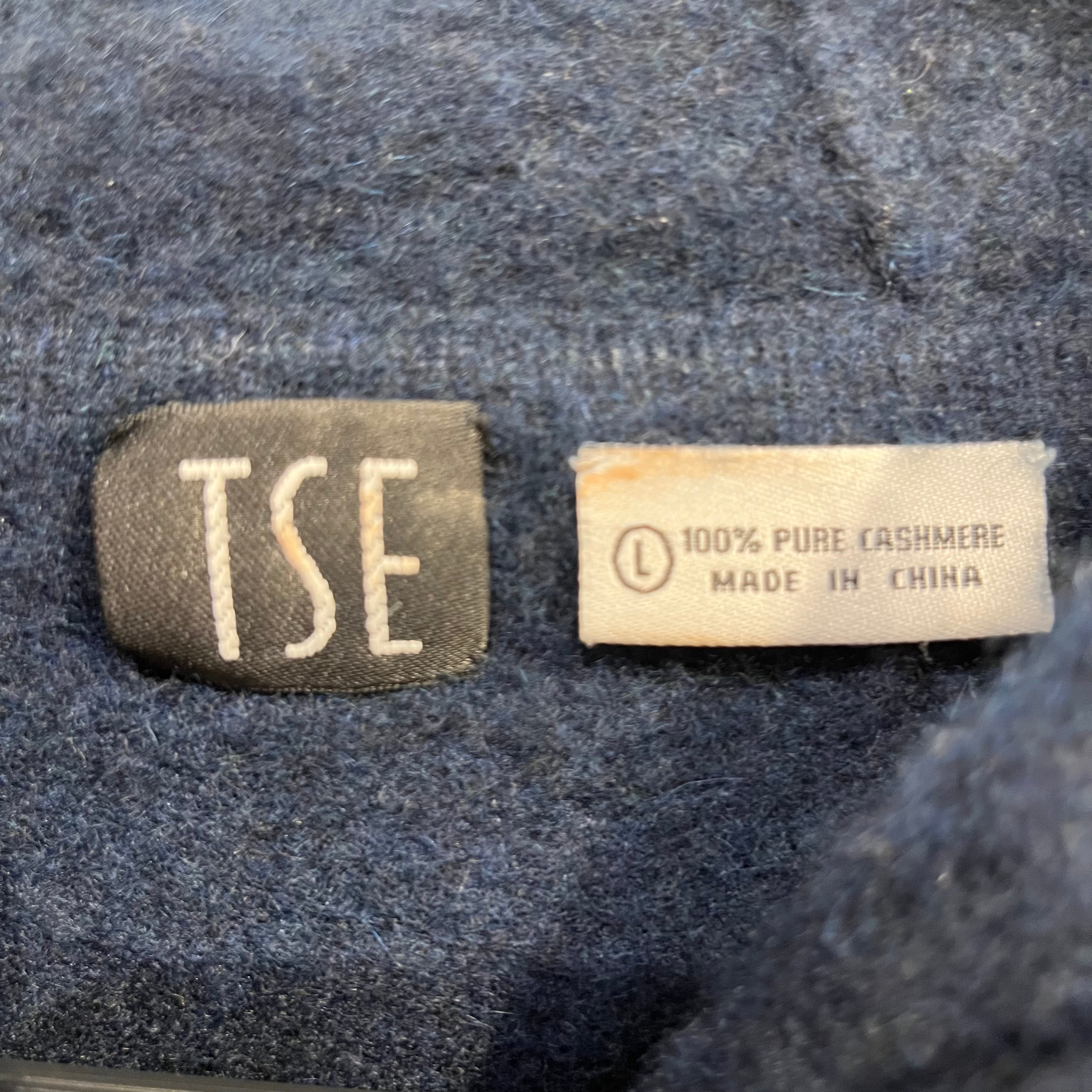 tse tse/Hoodie/L/Cashmere/NVY/Side tie view 3
