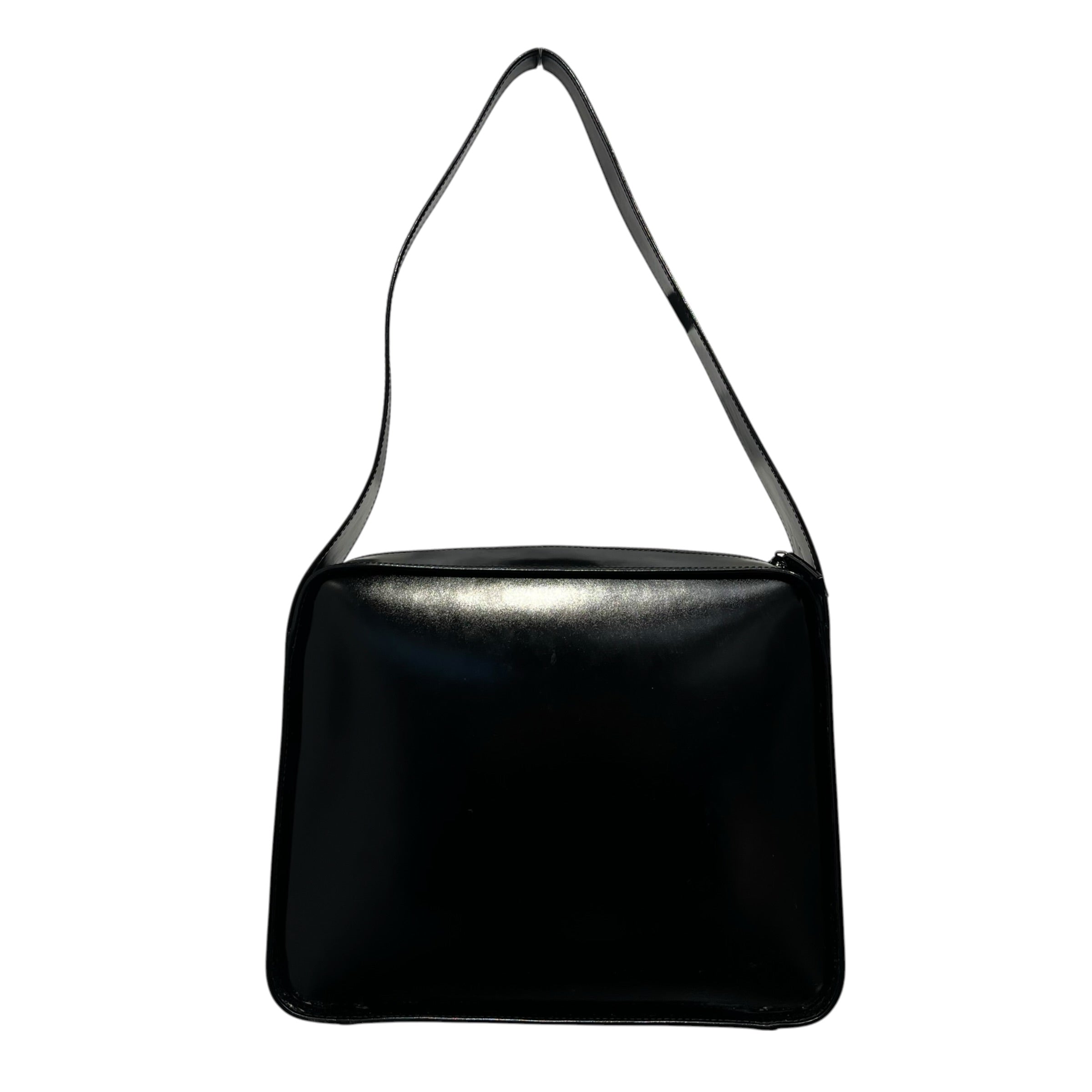 GUCCI/Clutch Bag/Leather/BLK/VINTAGE 1990S SQUARE G SHOULDE view 2