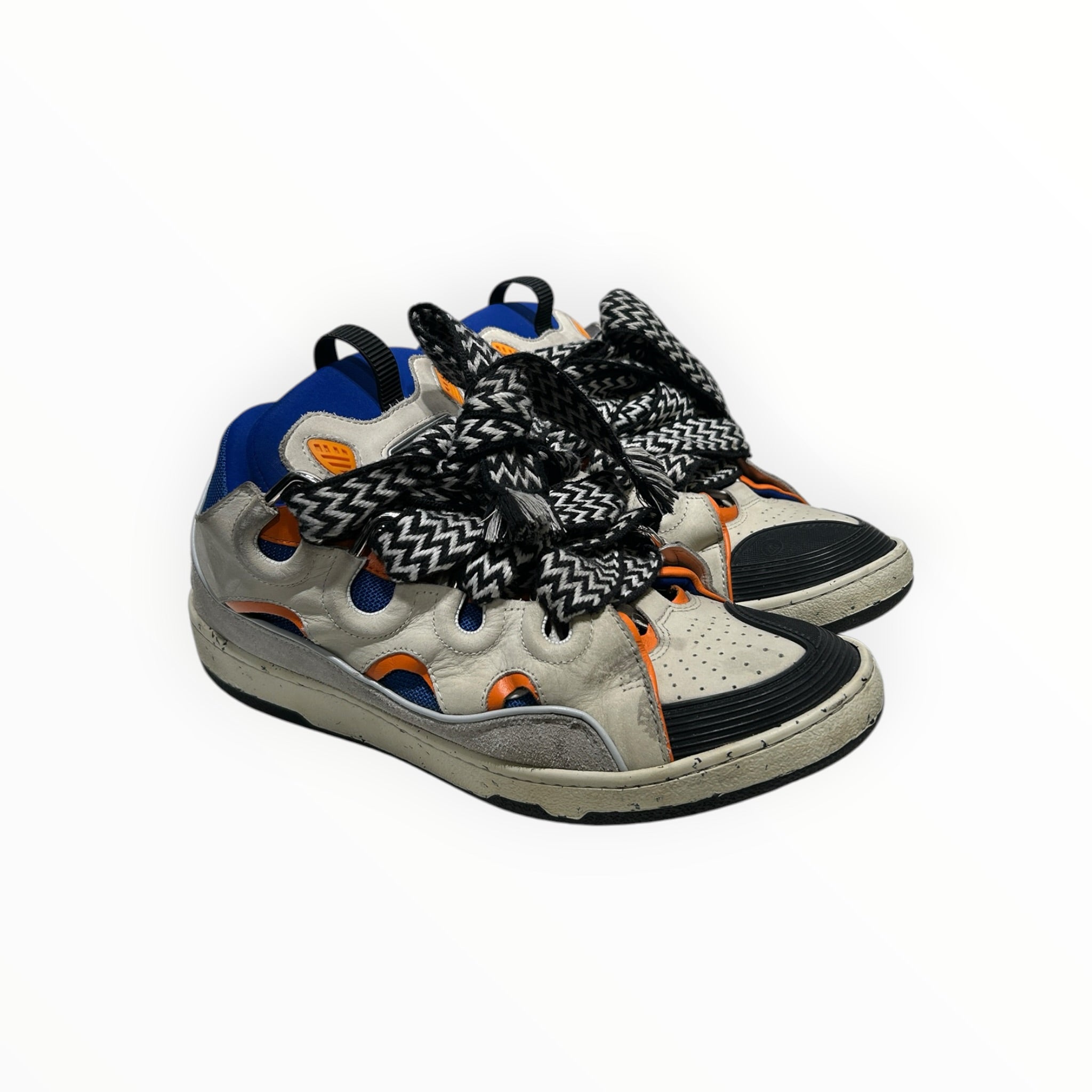 LANVIN/Low-Sneakers/EU 44/Suede/WHT/CURB