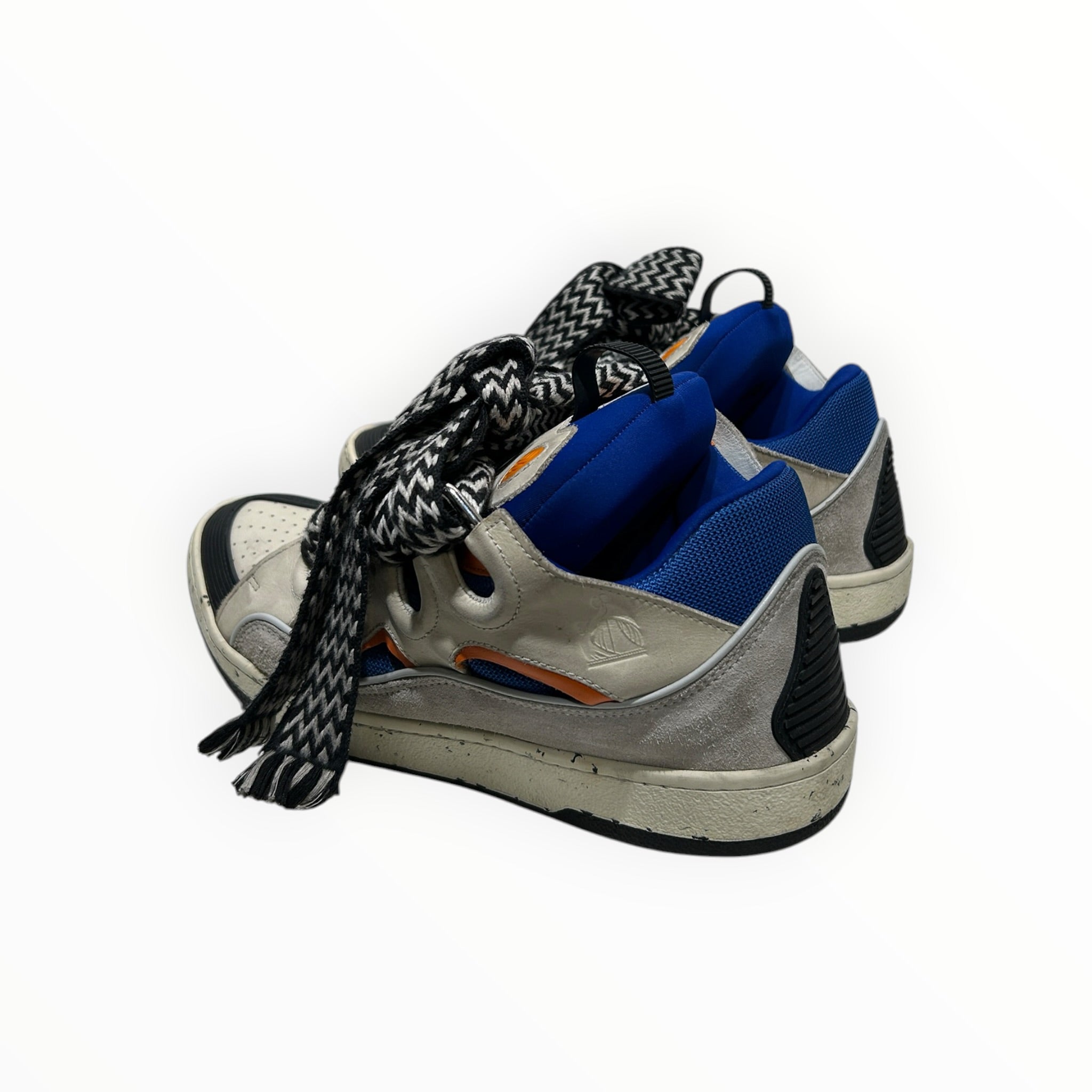 LANVIN/Low-Sneakers/EU 44/Suede/WHT/CURB view 2