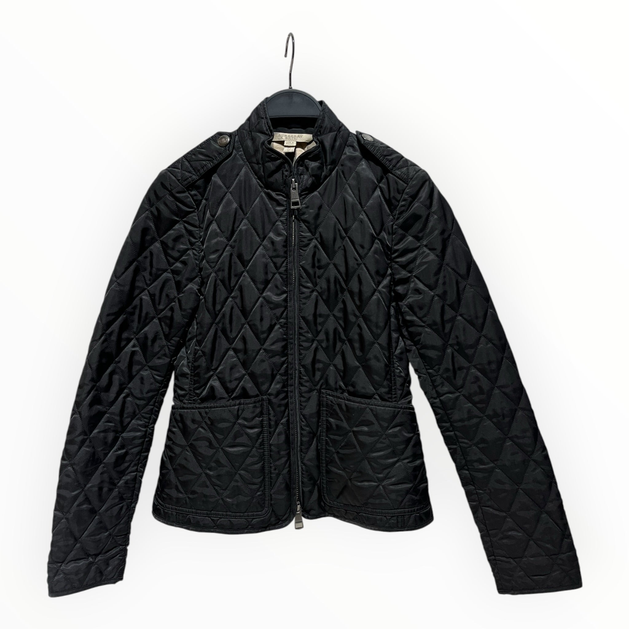 BURBERRY BRIT/Quilted Jkt/XS/Nylon/BLK/ZIP QUILTED JACKET view 1