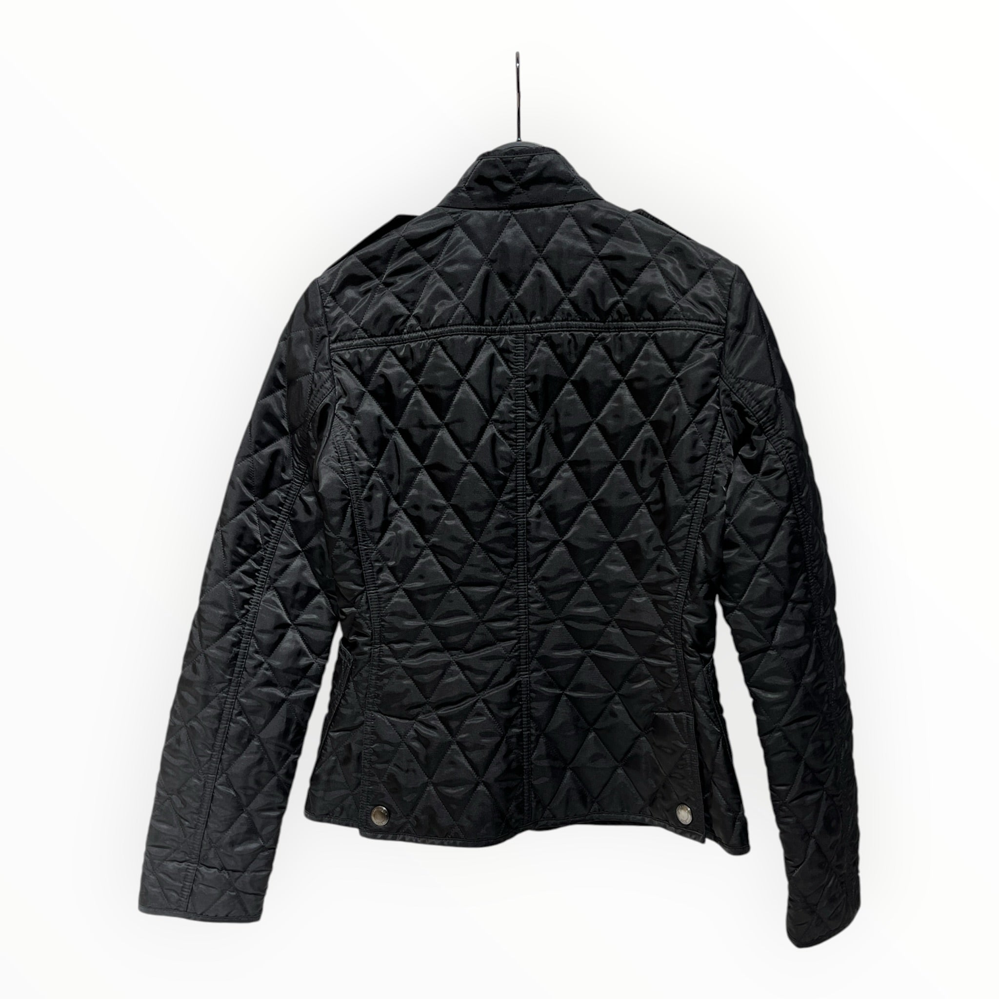 BURBERRY BRIT/Quilted Jkt/XS/Nylon/BLK/ZIP QUILTED JACKET view 2