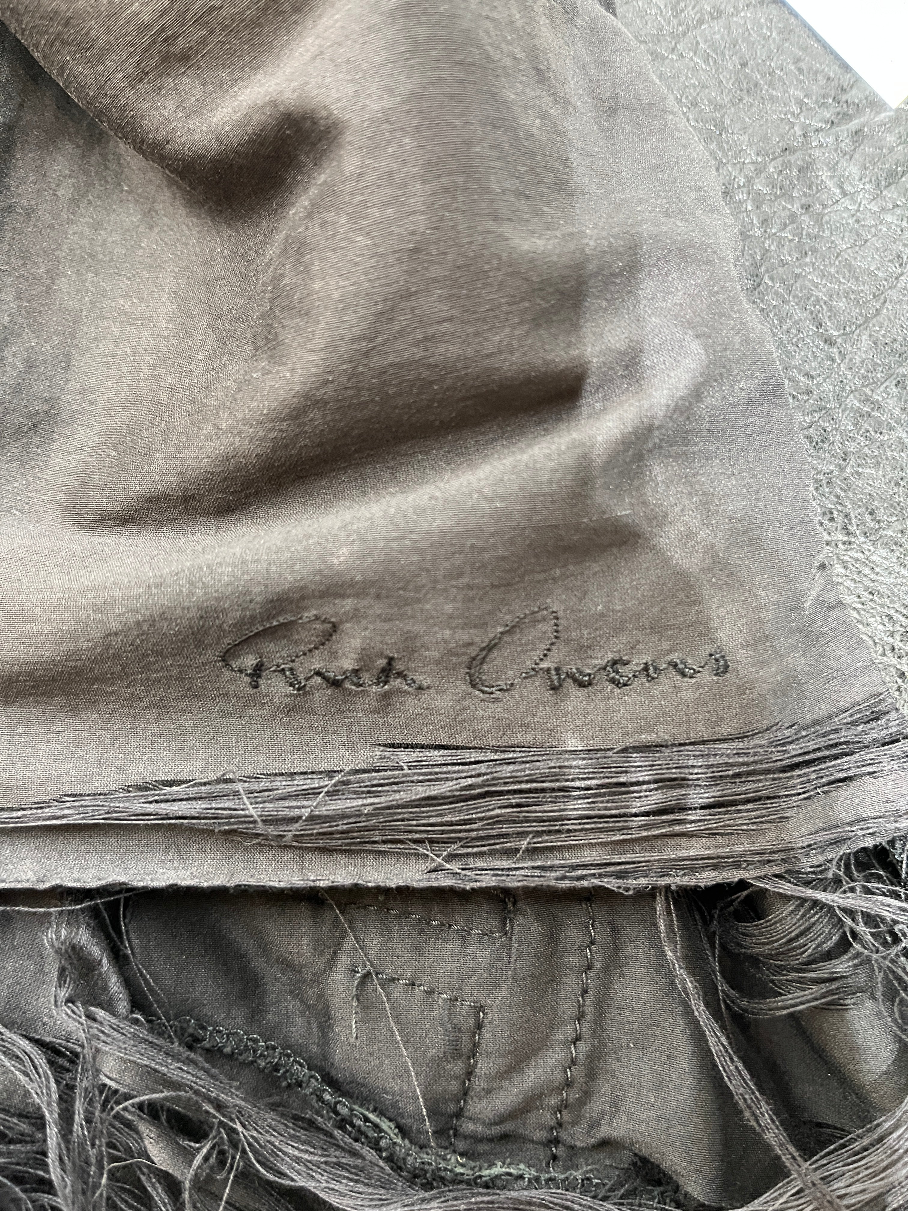 Rick Owens/Leather Jkt/XS/Leather/BLK/FW10 LAMB HIGH NECK view 3
