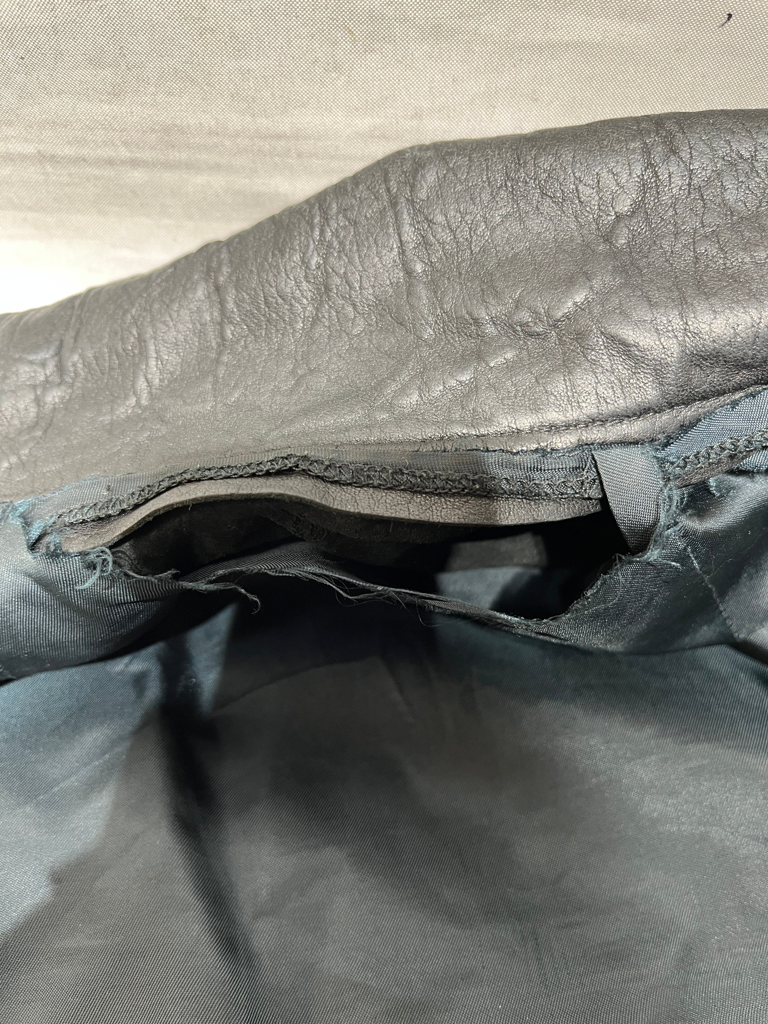 Rick Owens/Leather Jkt/XS/Leather/BLK/FW10 LAMB HIGH NECK view 4