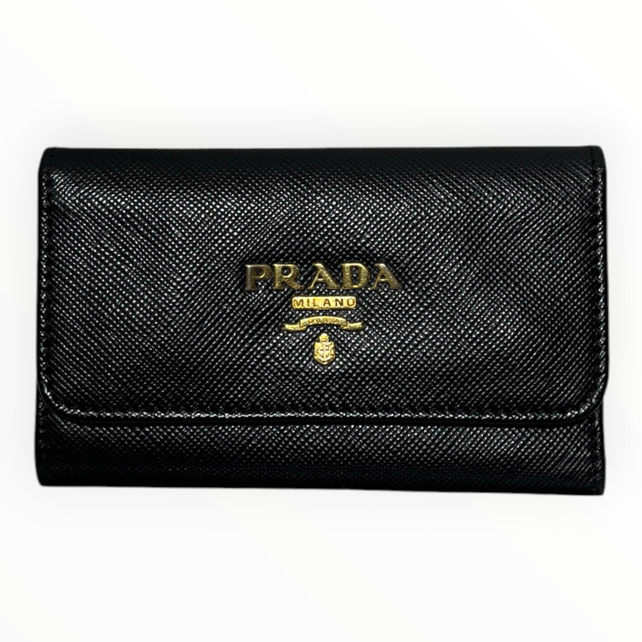 PRADA/Key Holder/Leather/BLK/M's/GOLD Accents view 1
