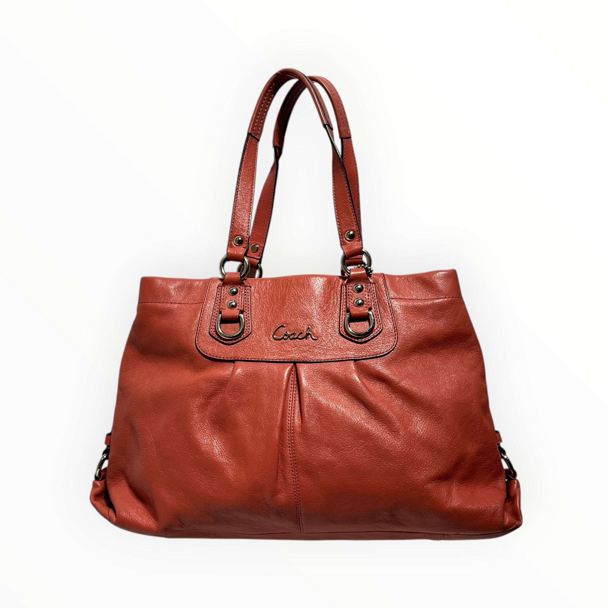 COACH/Hand Bag/Leather/PNK/ashley bag view 1