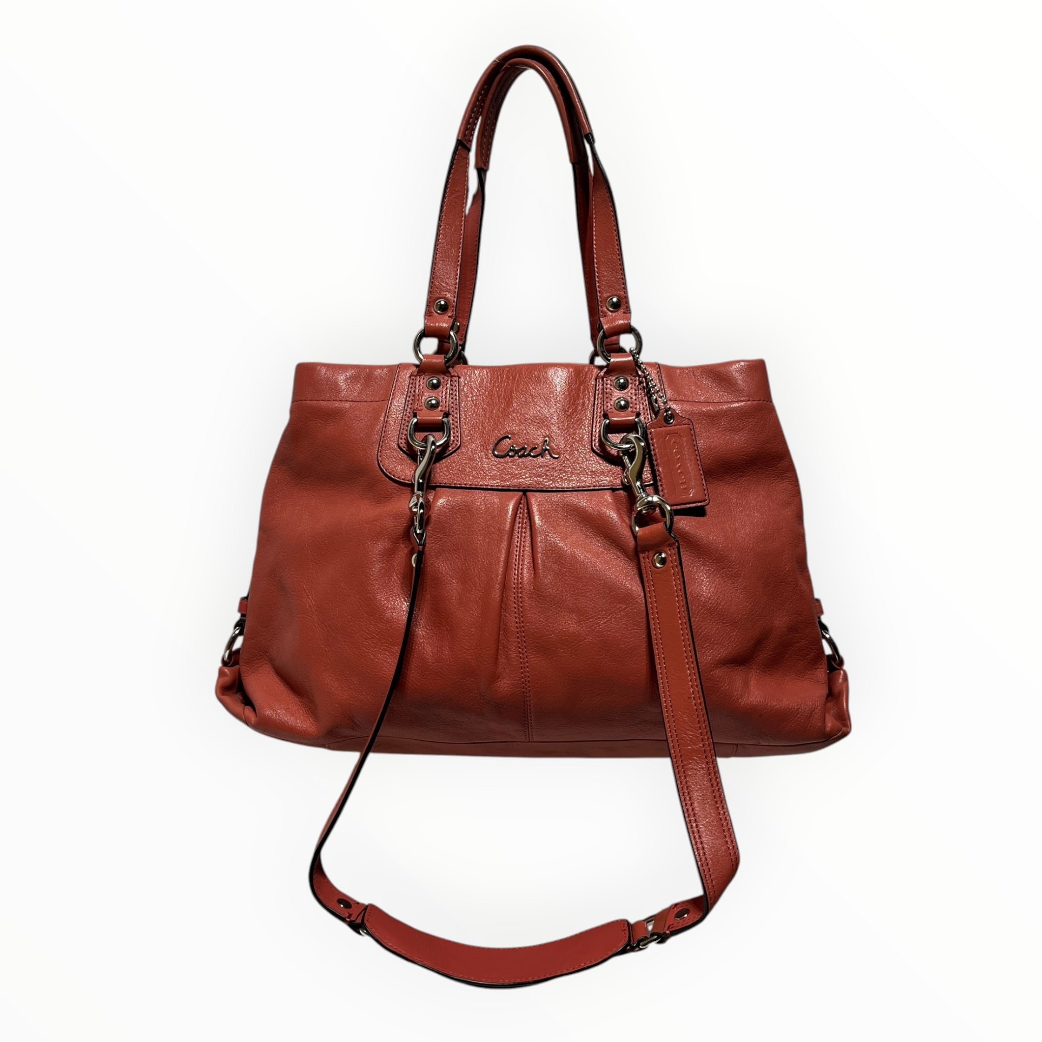 COACH/Hand Bag/Leather/PNK/ashley bag view 6