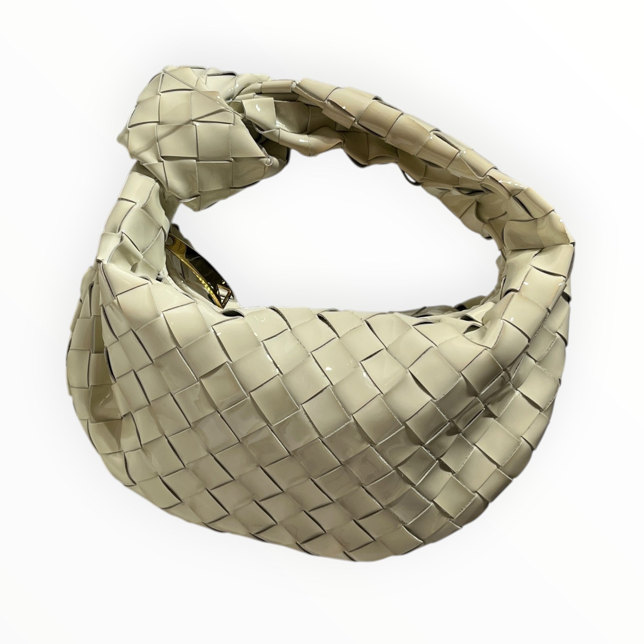 BOTTEGA VENETA/Hand Bag/Leather/CRM/patent leather mini Jodie view 1