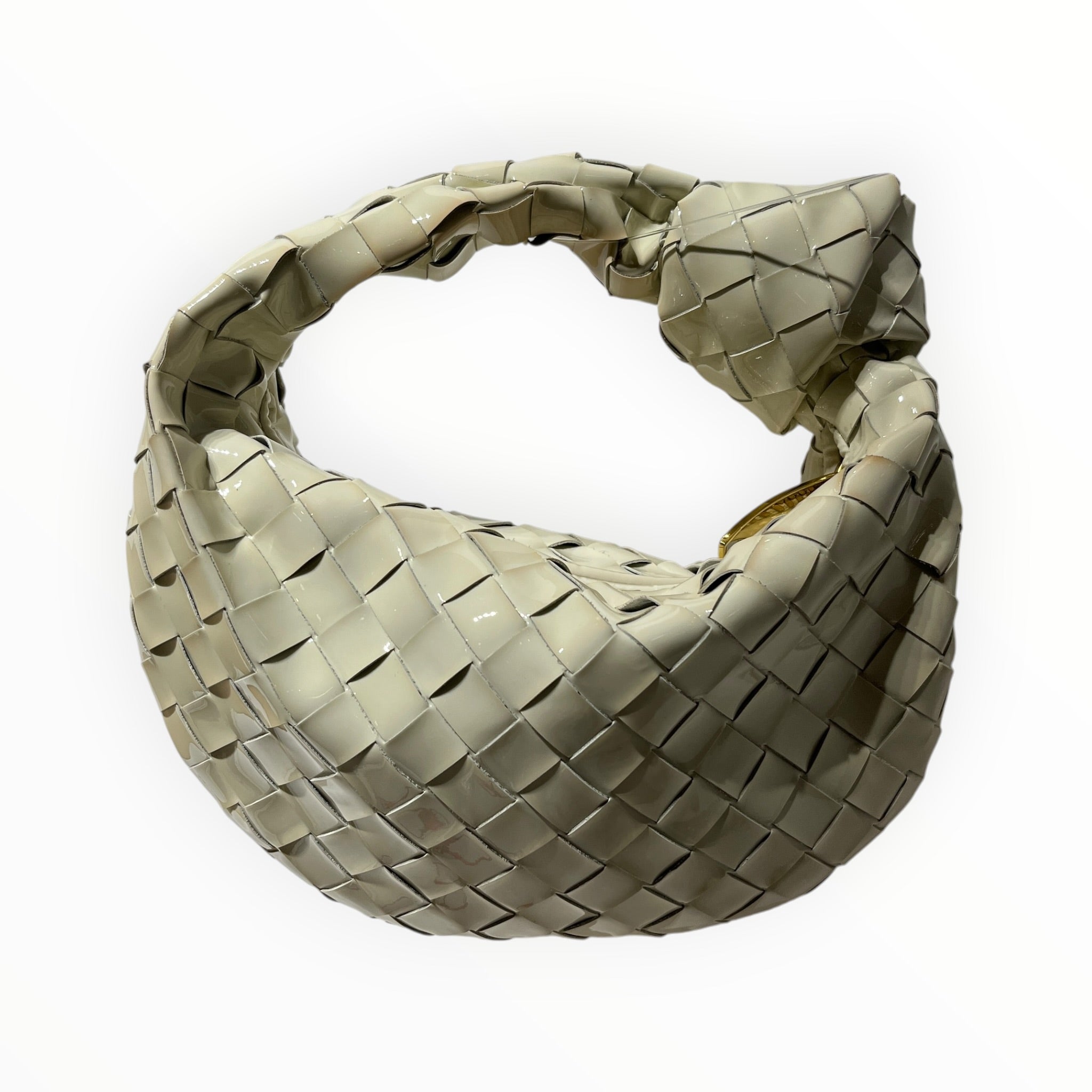 BOTTEGA VENETA/Hand Bag/Leather/CRM/patent leather mini Jodie view 2